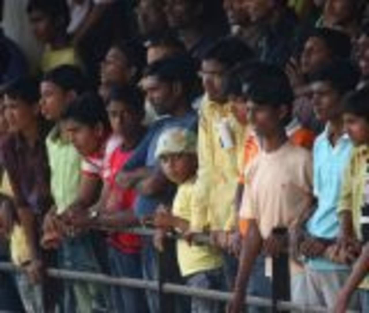 Fans look on during the Australian team's net session at the Vidarbha Cricket Association Stadium, Nagpur, November 4, 2008