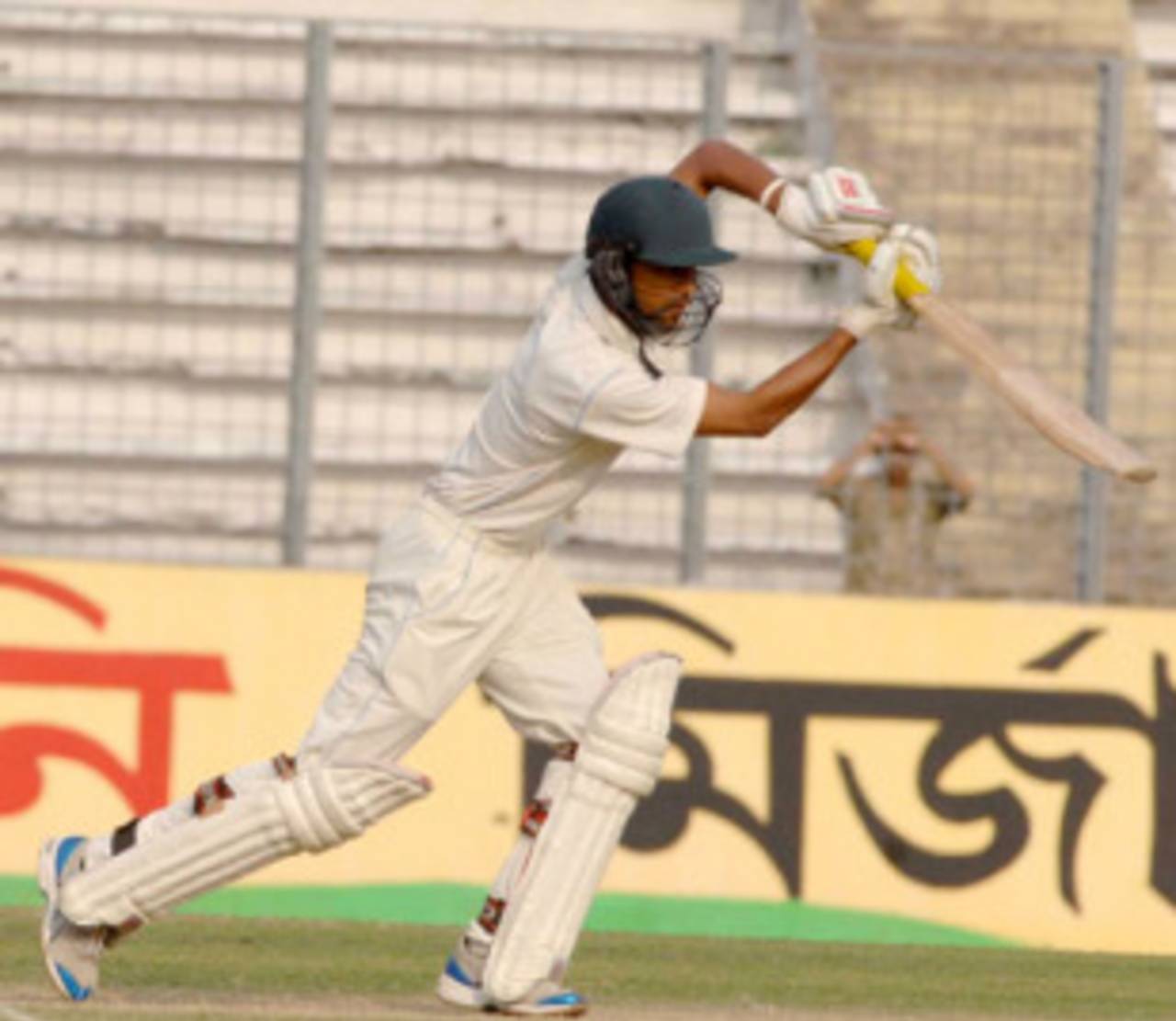 Marshall Ayub plays a shot, Dhaka Division v Sylhet Division, Mirpur, 2nd day, November 25, 2008