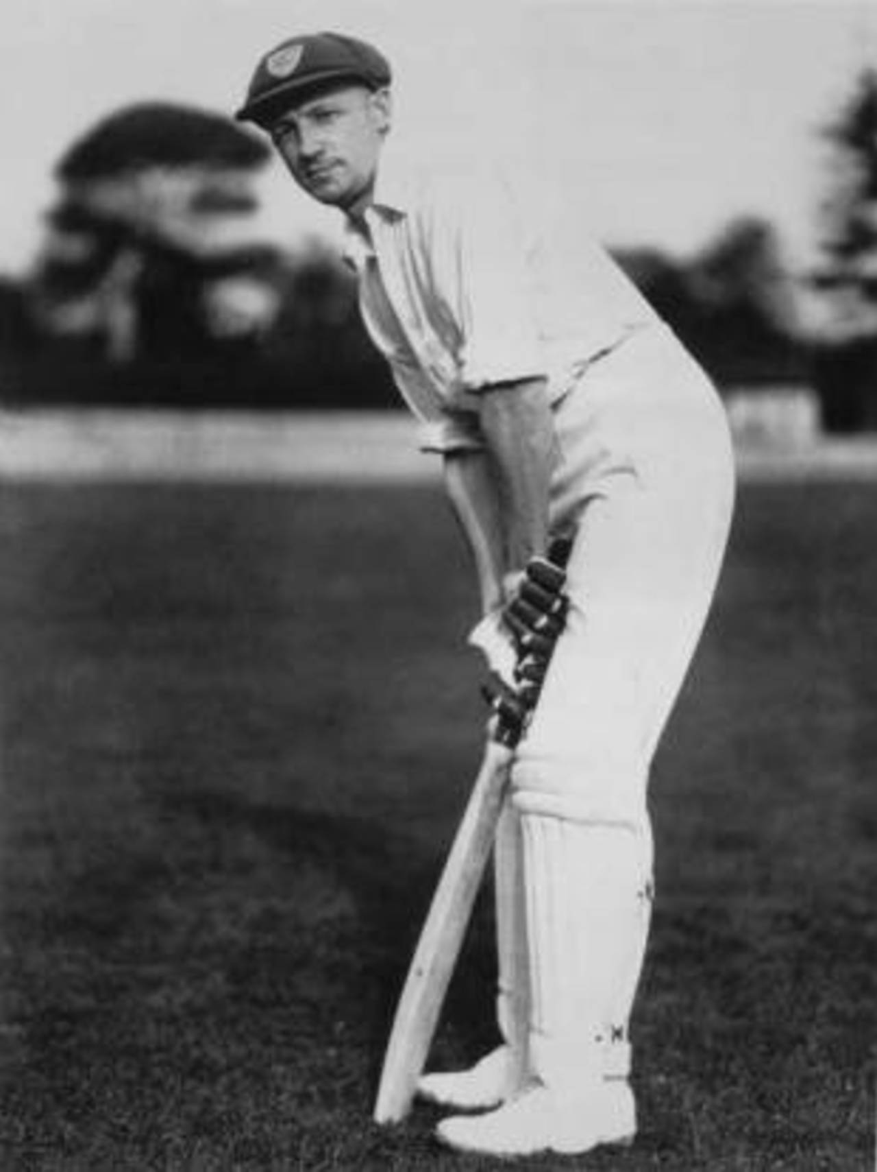 Don Bradman in his stance, 23rd March 1938
