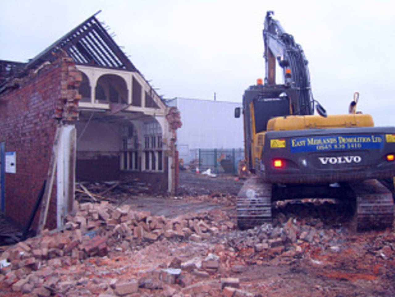 Reconstruction work at Derbyshire's Racecourse Ground began in 2009&nbsp;&nbsp;&bull;&nbsp;&nbsp;Derbyshire CCC