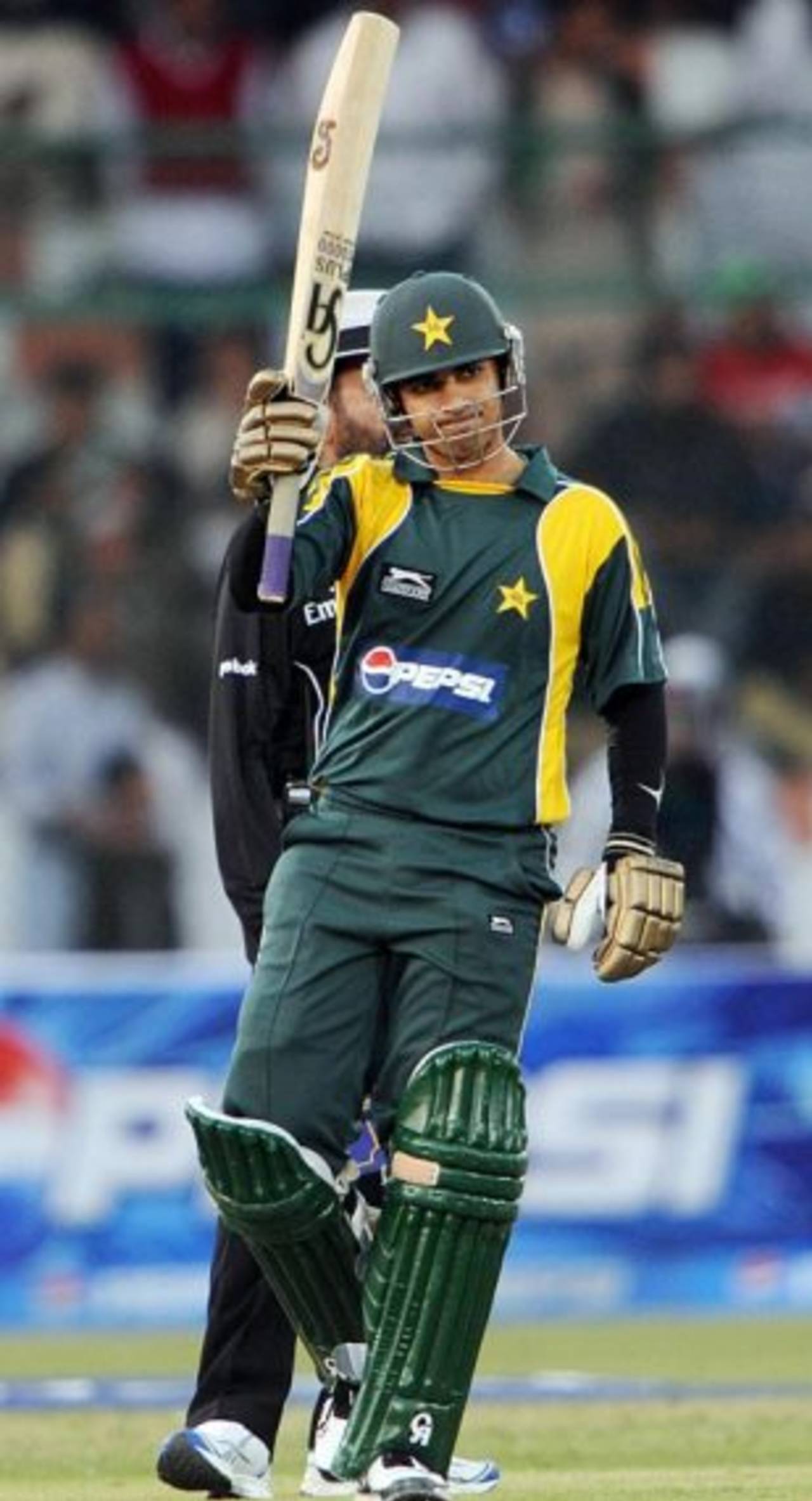 Salman Butt brings up his fifty, Pakistan v Sri Lanka, 1st ODI, Karachi, January 20, 2009