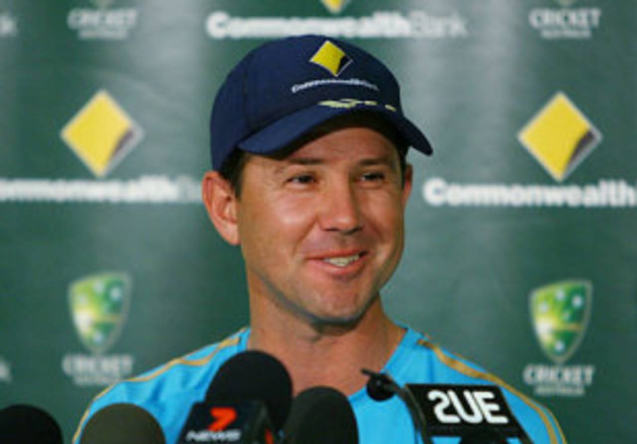 Ricky Ponting looks relaxed at a press conference, Sydney, January 22, 2009