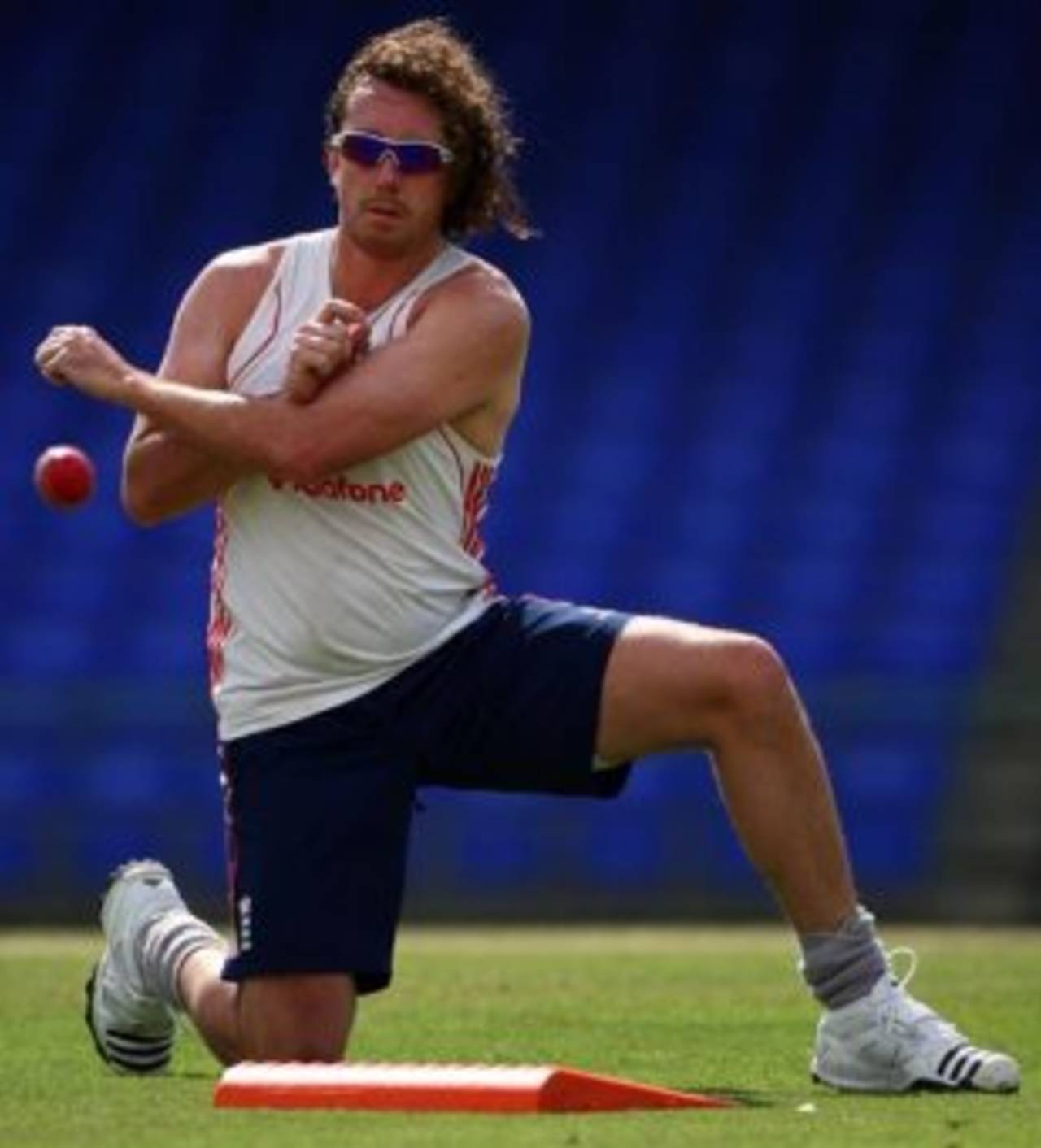 Ryan Sidebottom during a fielding session, St Kitts, January 24, 2009