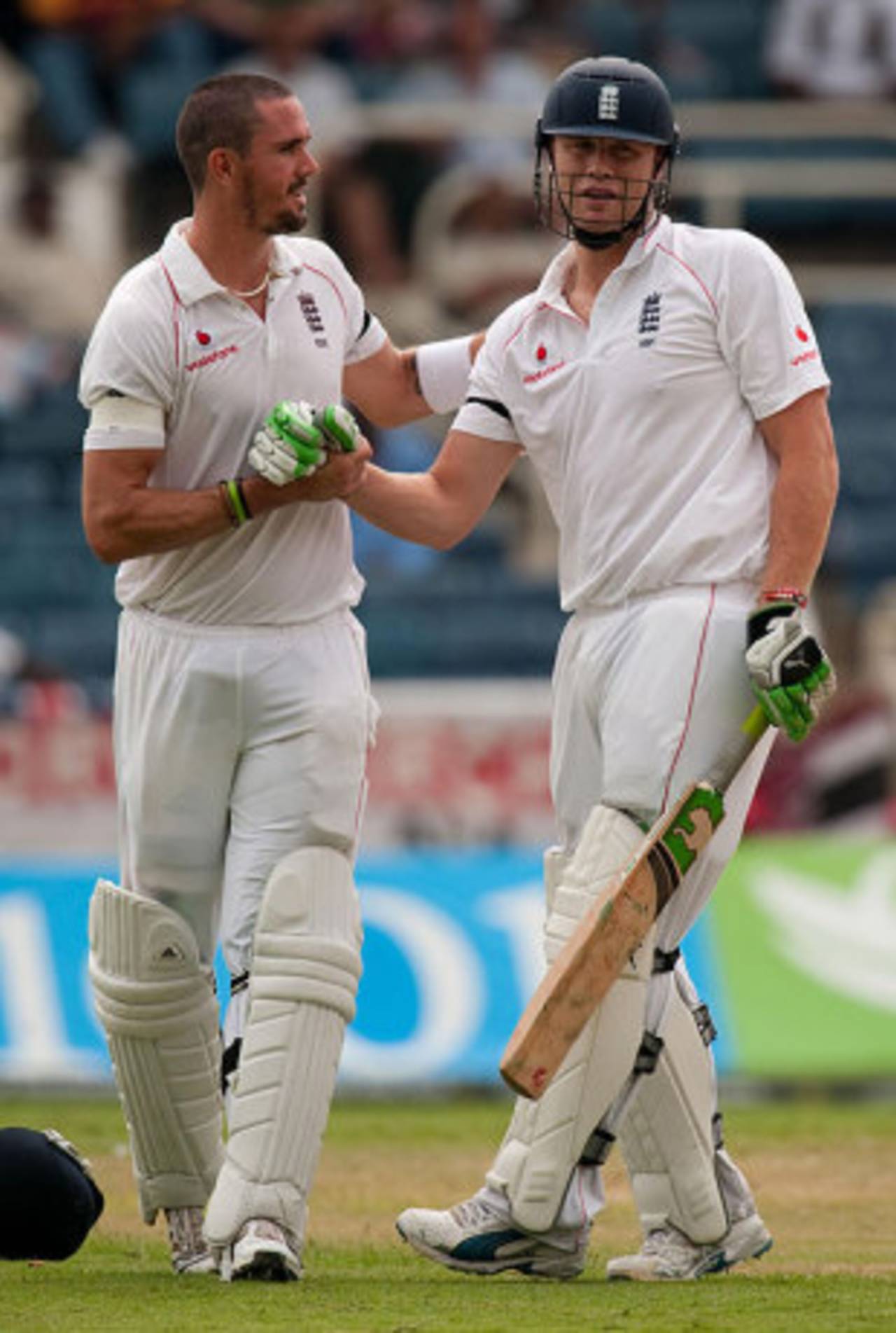 Kevin Pietersen and Andrew Flintoff shared in a crucial stand, West Indies v England, 1st Test, Kingston, February 4, 2009