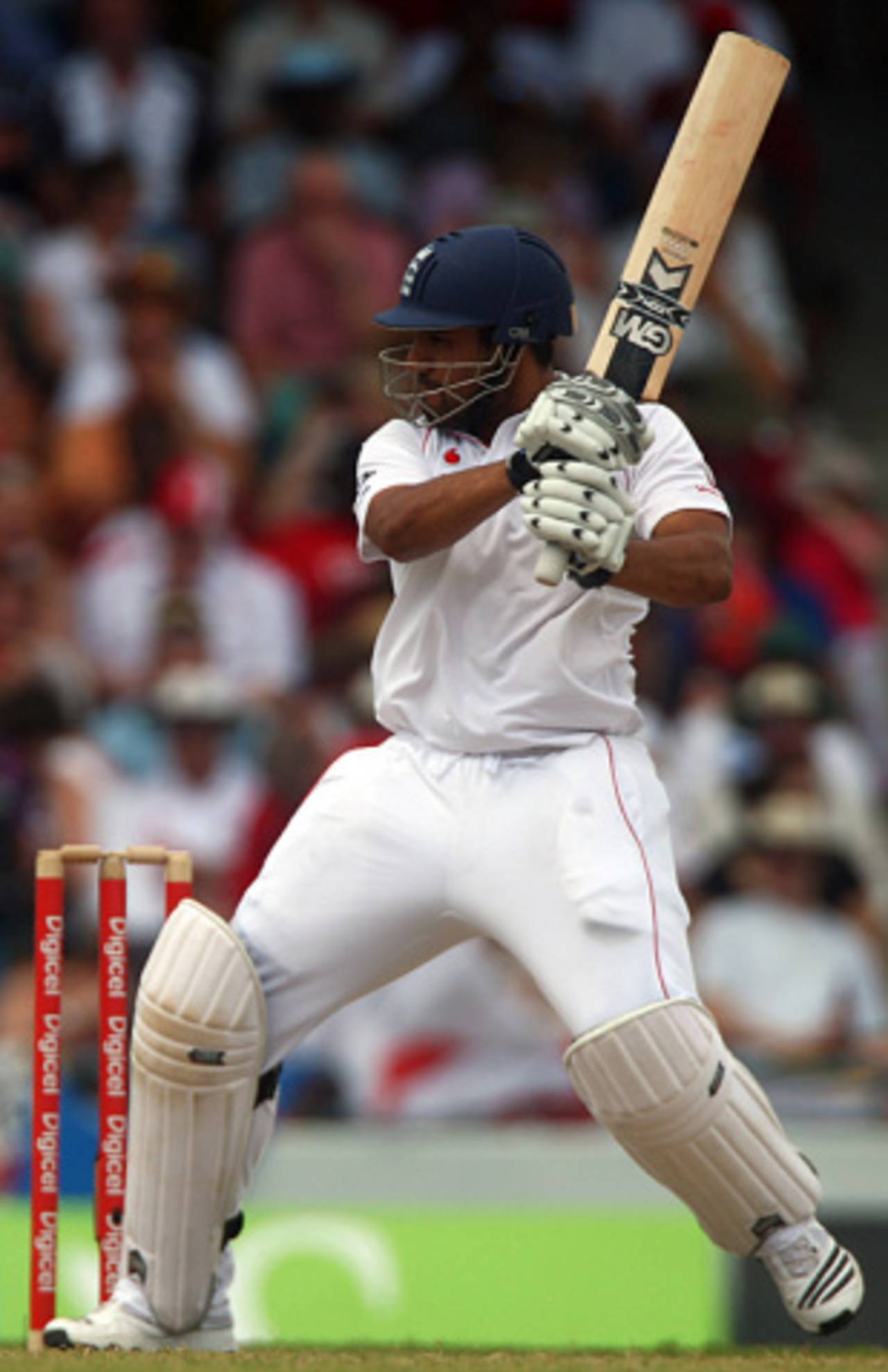 Ravi Bopara back-cuts during his maiden hundred, West Indies v England, Barbados, 4th Test, February 27, 2009