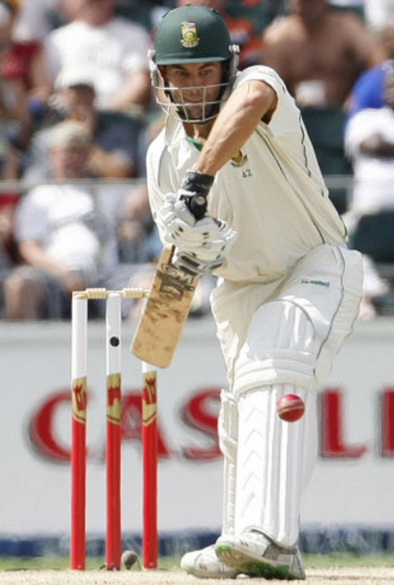 Neil McKenzie gets forward to defend, South Africa v Australia, 1st Test, Johannesburg, 4th day, March 1, 2009