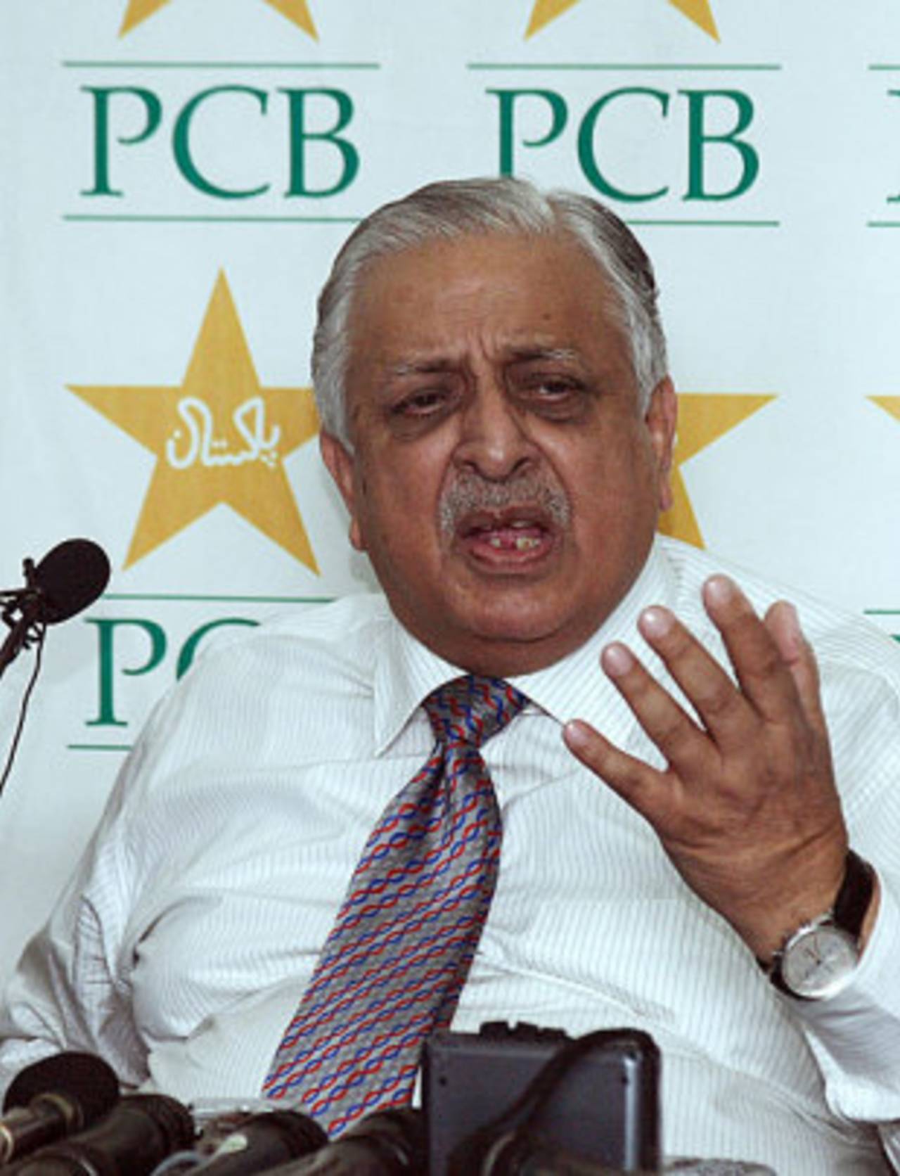 Ijaz Butt, the PCB chairman, chose to stay away from voting during the ICC meeting&nbsp;&nbsp;&bull;&nbsp;&nbsp;AFP