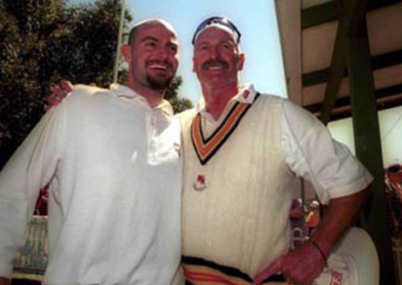 Dennis and Adam Lillee set up a win over Pakistan at Lilac Hill in 1999&nbsp;&nbsp;&bull;&nbsp;&nbsp;Jack Atley/Getty Images
