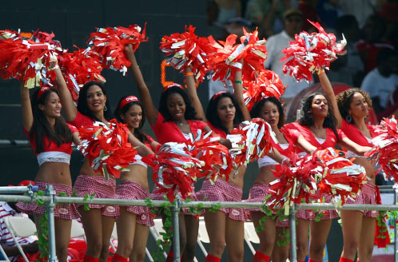 Dancing girls help get the crowd excited, West Indies v England, 5th Test, Trinidad, March 6, 2009