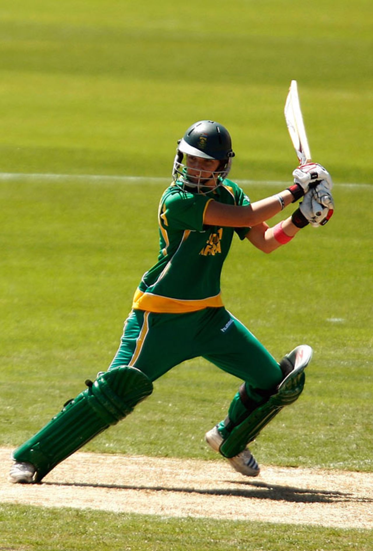 Susan Benade plays the cut shot, South Africa v West Indies, Group A, women's World Cup, Newcastle, March 8, 2009