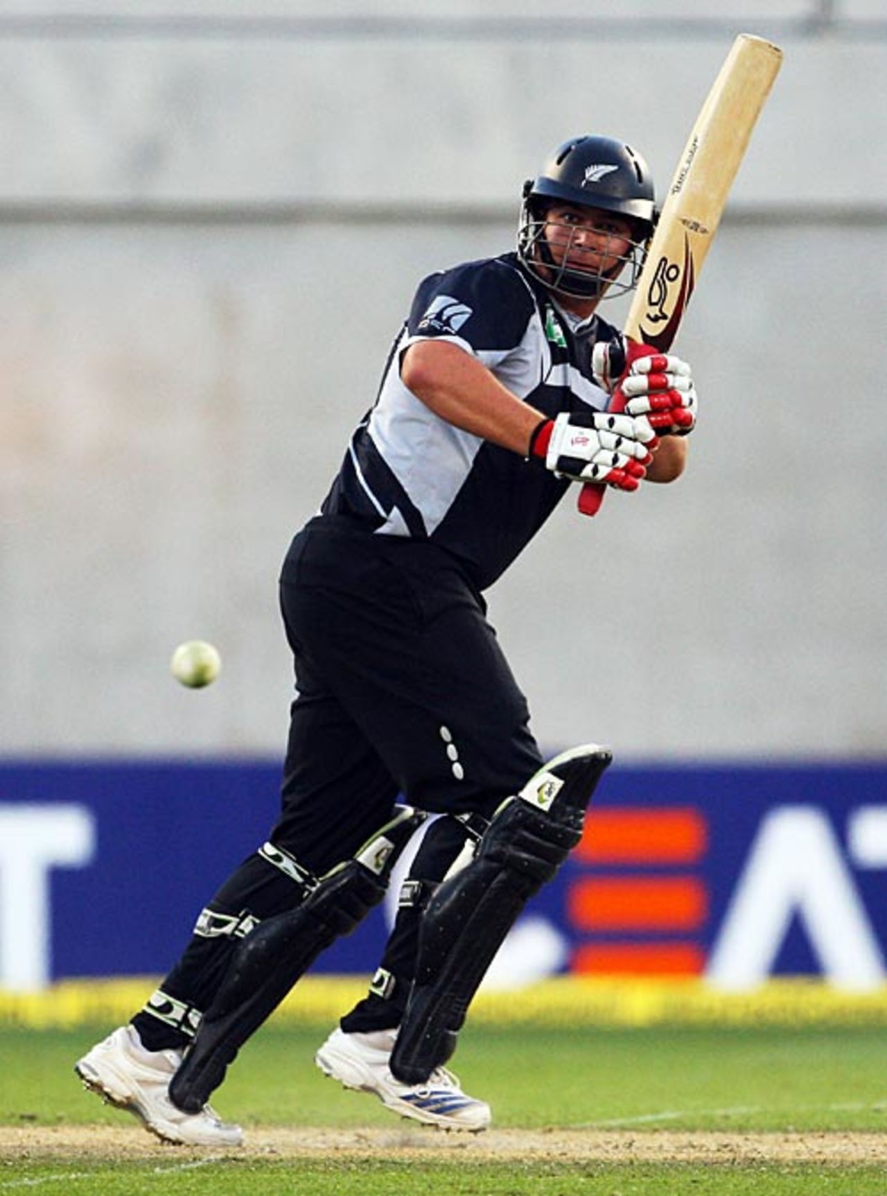 Jesse Ryder plays on the leg side, New Zealand v India, 3rd ODI, Christchurch, March 8, 2009