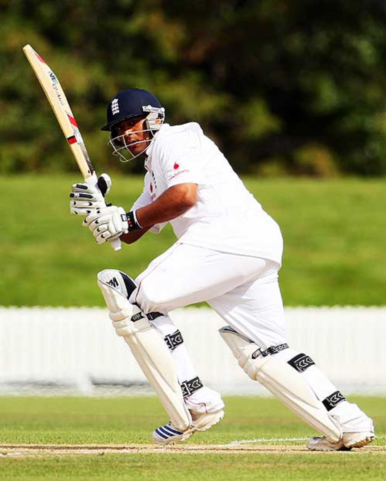 Samit Patel turns the ball off his pads, New Zealand A v England Lions, 2nd unofficial Test,  3rd day, Lincoln, March 9, 2009