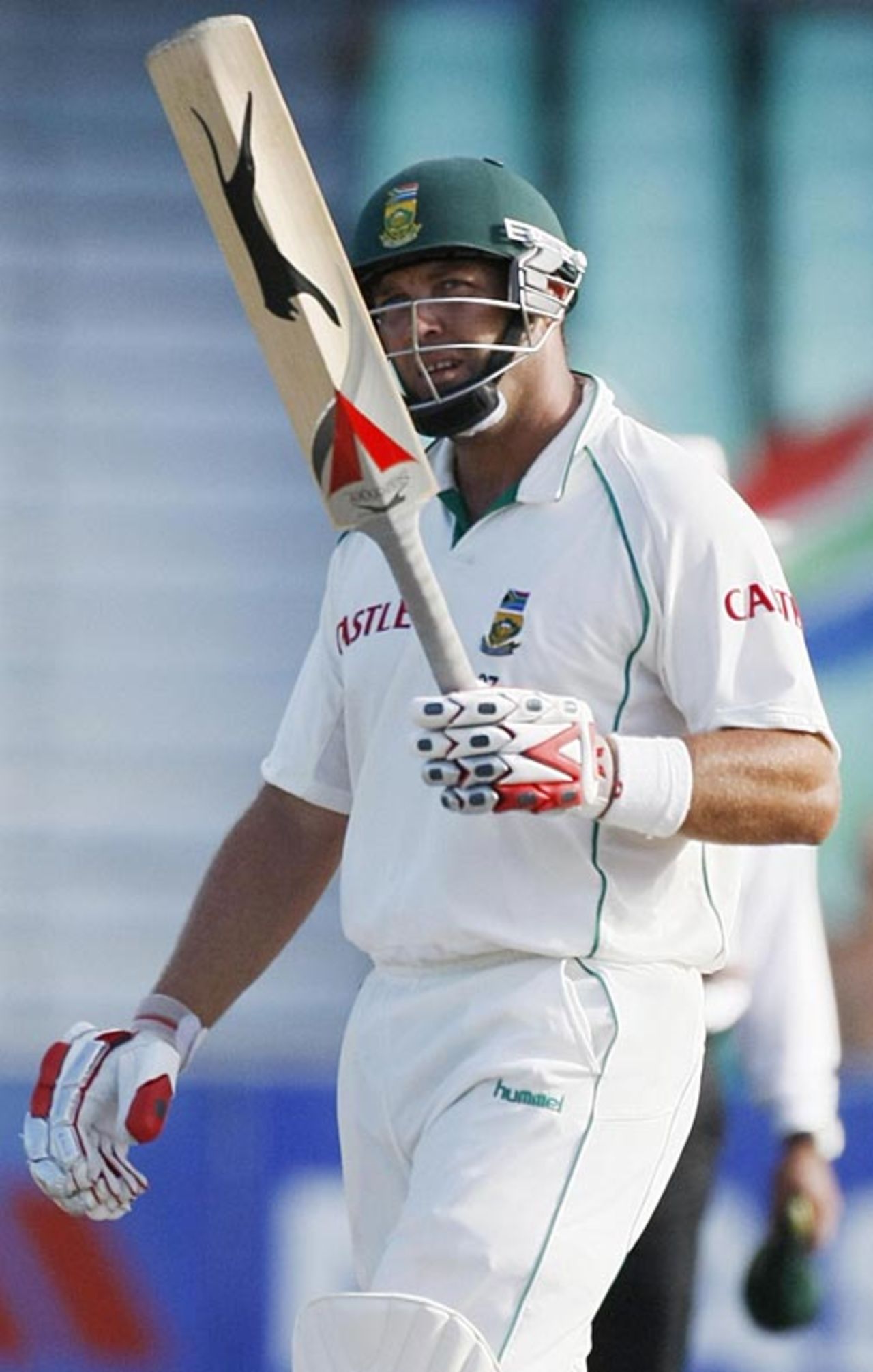Jacques Kallis brings up his half-century, South Africa v Australia, Durban, 4th day, March 9, 2009