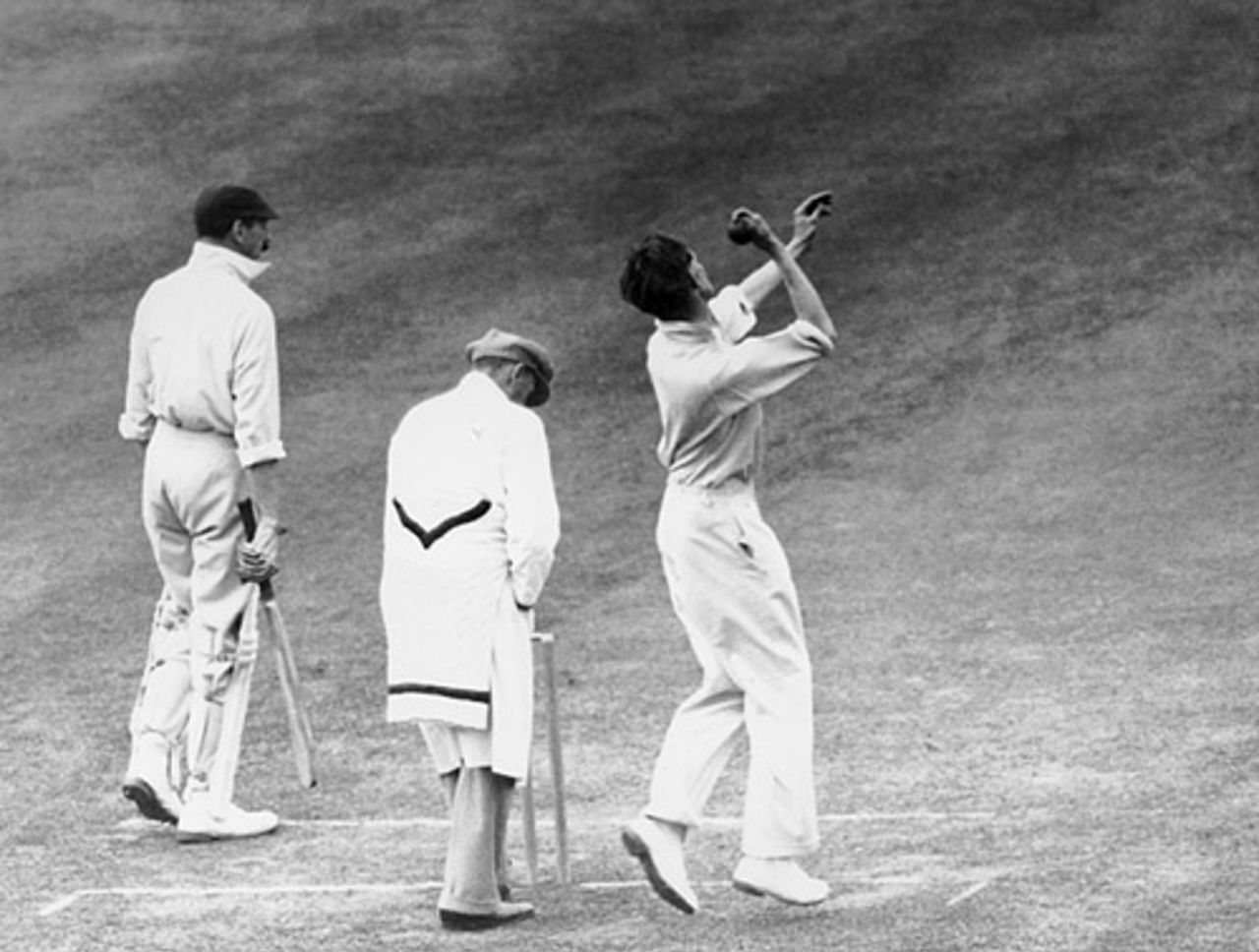 Glamorgan's Johnnie Clay in action against Surrey at The Oval, circa 1930
