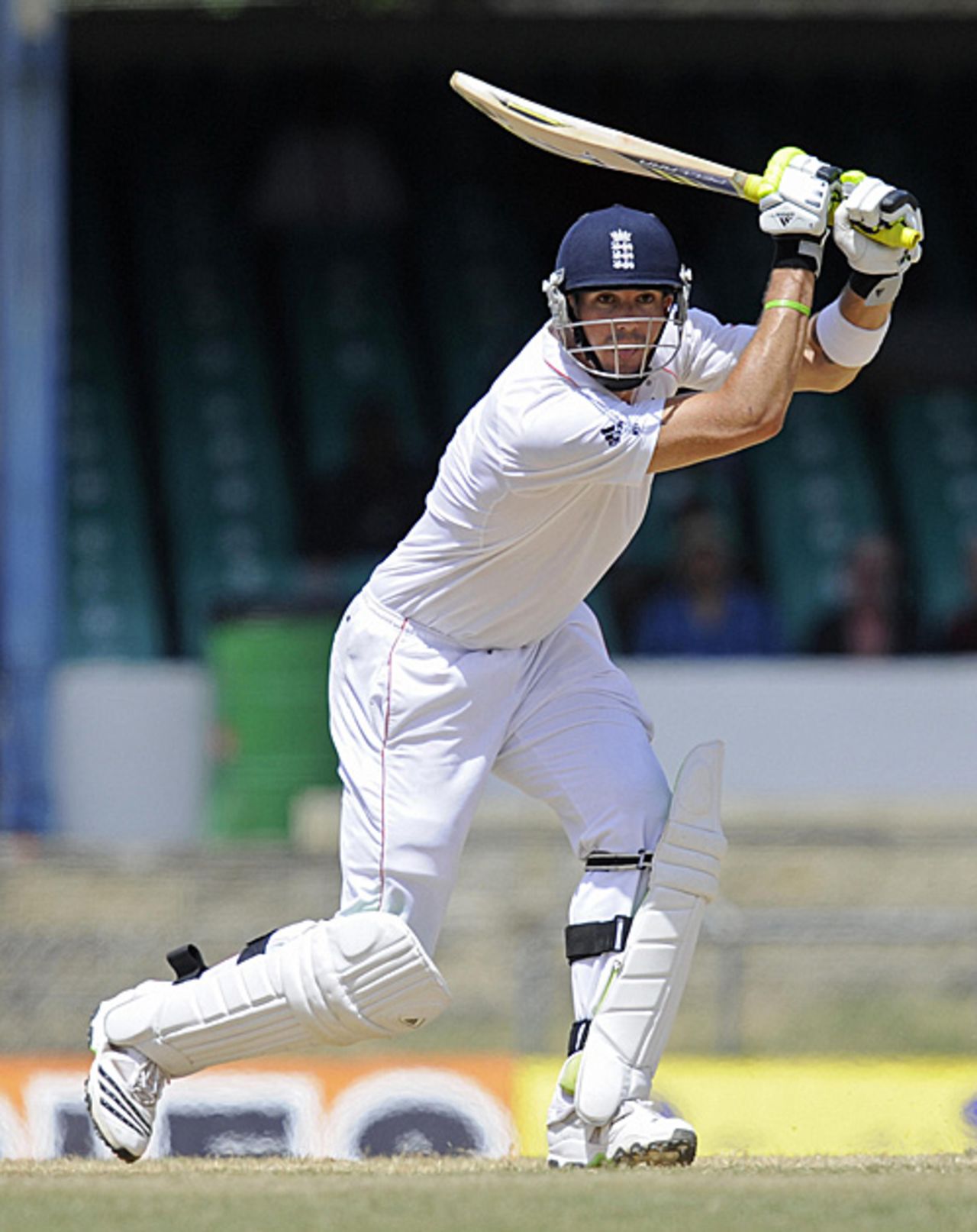 Kevin Pietersen drives on the front foot during his hundred, West Indies v England, 5th Test, Trinidad, March 10, 2009