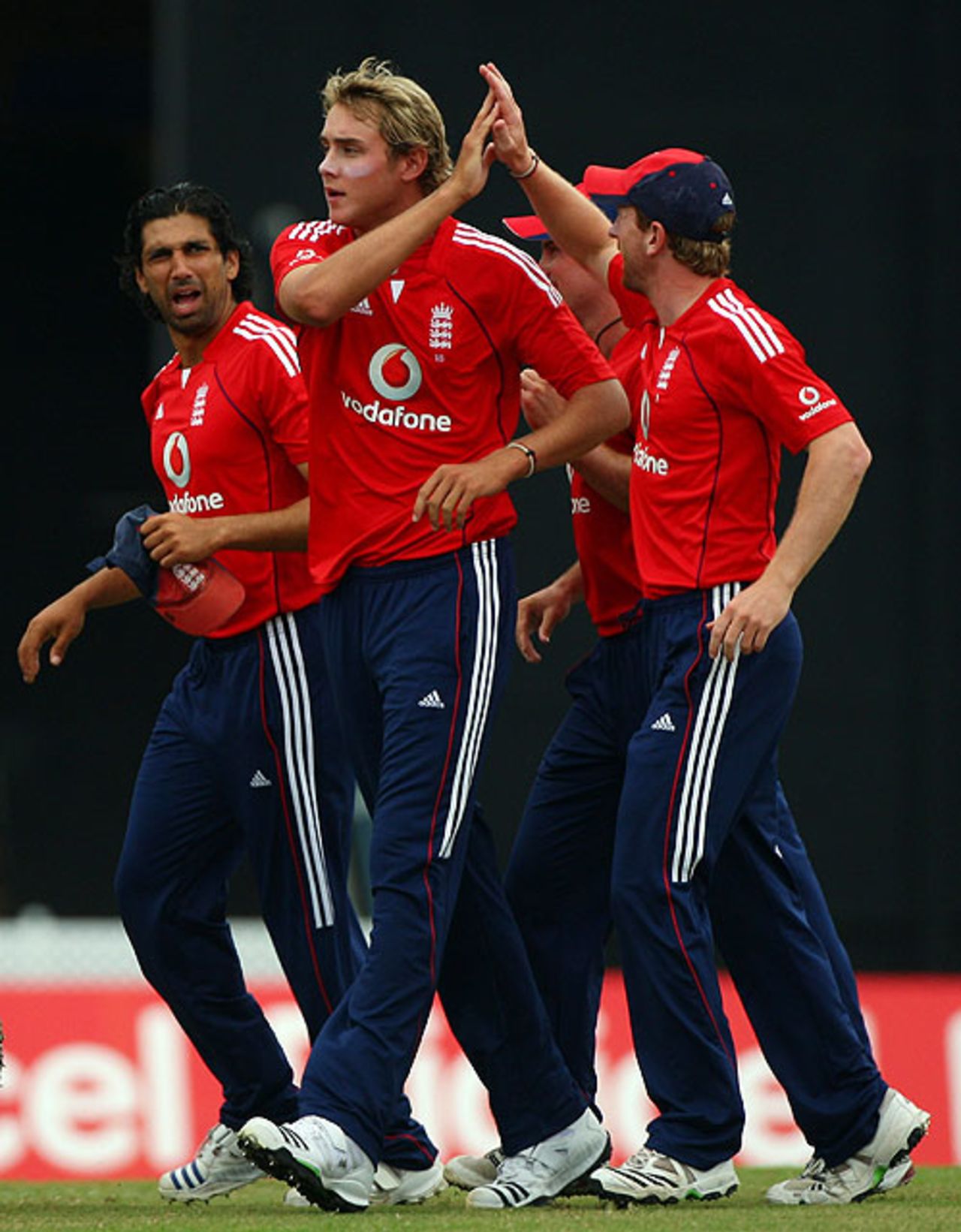 Stuart Broad claims the wicket of Andre Fletcher, West Indies v England, Twenty20 international, Trinidad, March 15, 2009