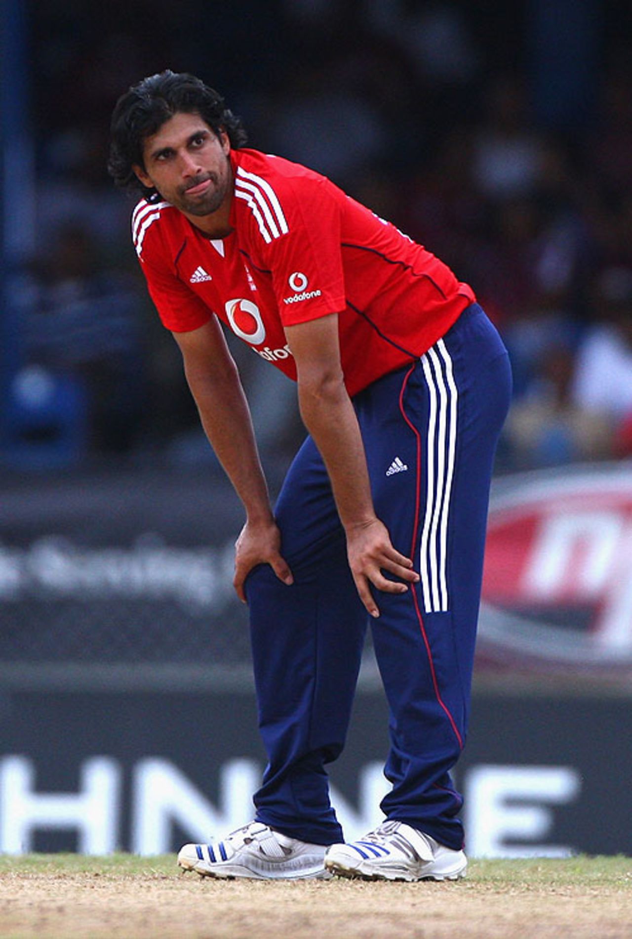 Amjad Khan endured a tough day, West Indies v England, Twenty20 international, Trinidad, March 15, 2009