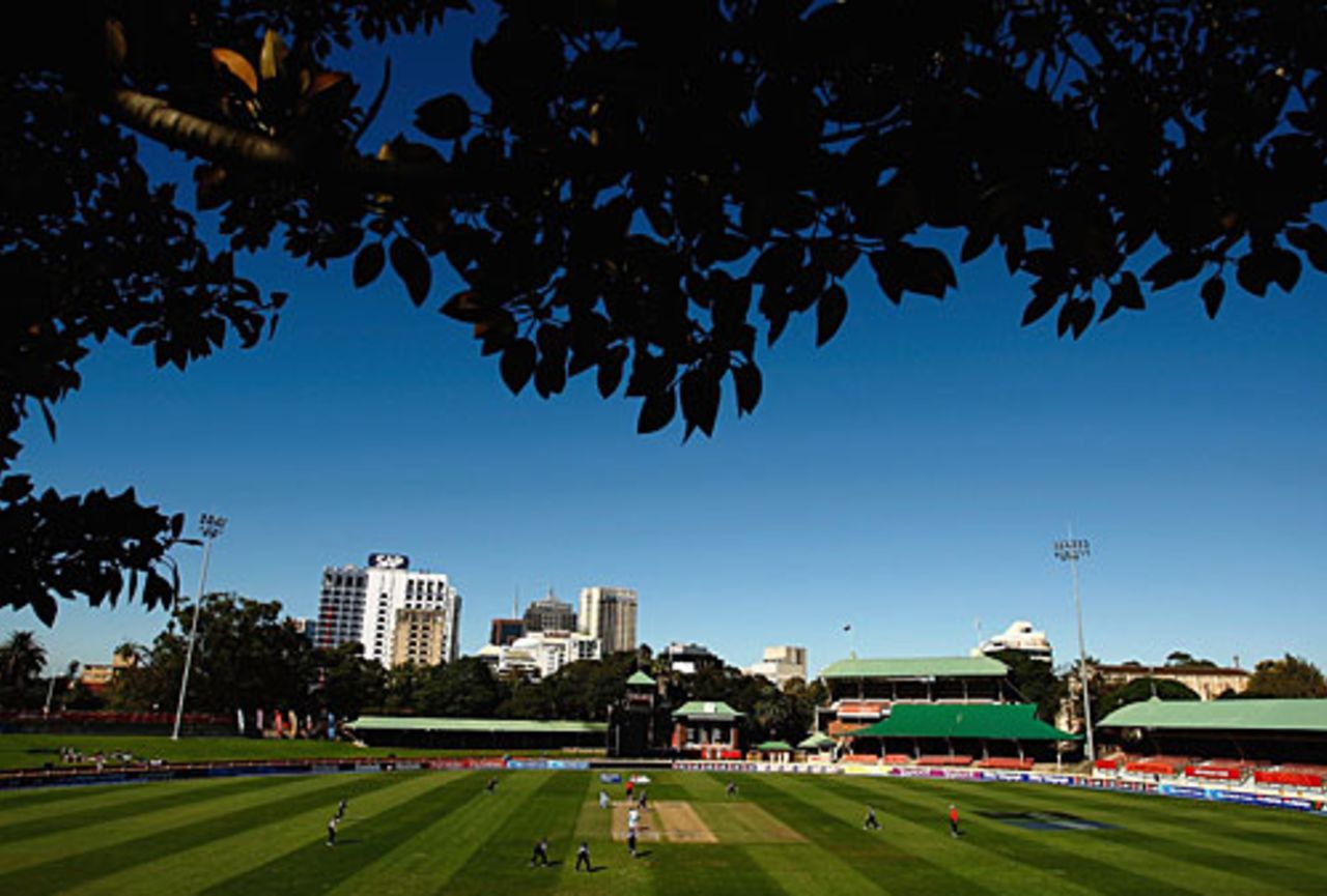 A panoramic view of the North Sydney Oval, India v New Zealand, Super Six, women's World Cup, Sydney, March 17, 2009