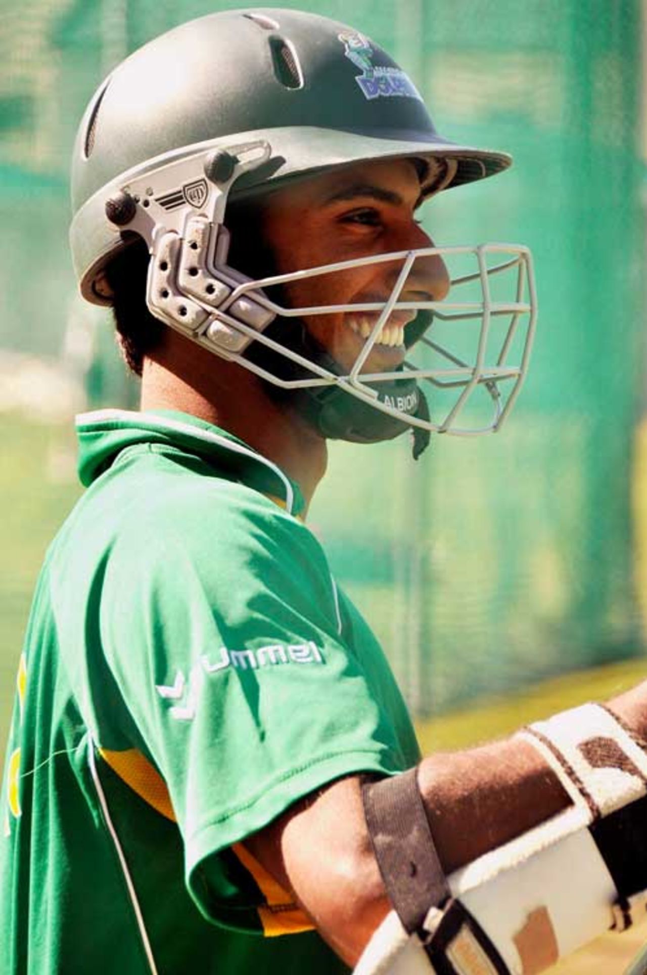 Imraan Khan looked relaxed ahead of his Test debut against Australia, Cape Town, March 17, 2009