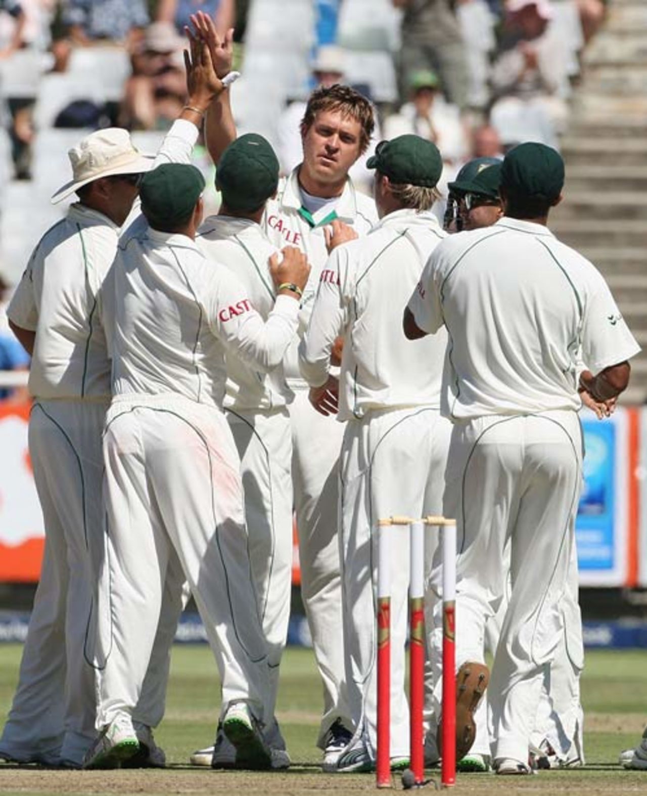 Paul Harris got rid of Phillip Hughes for 33, South Africa v Australia, 3rd Test, 1st day, Cape Town, March 19, 2009
