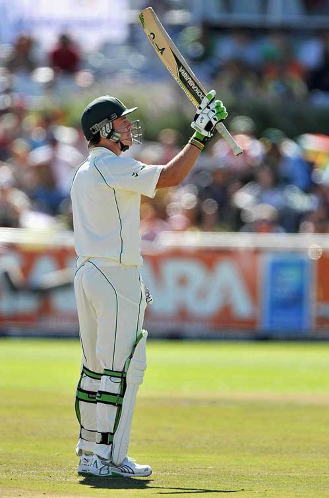 AB de Villiers brought up his half-century in the morning, South Africa v Australia, 3rd Test, 3rd day, Cape Town, March 21, 2009