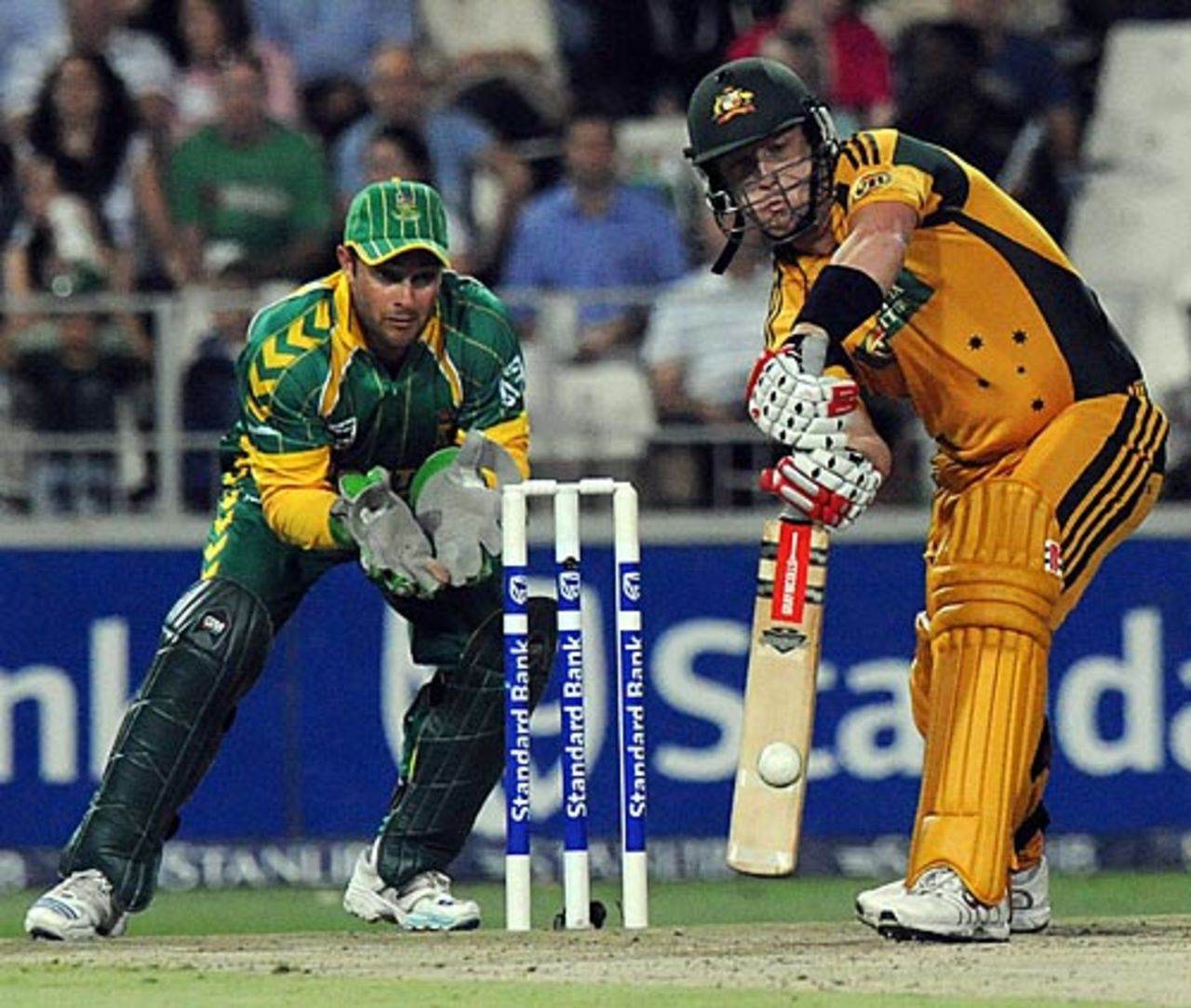 Cameron White in action, South Africa v Australia, 1st Twenty20 international, Johannesburg, March 27, 2009 
