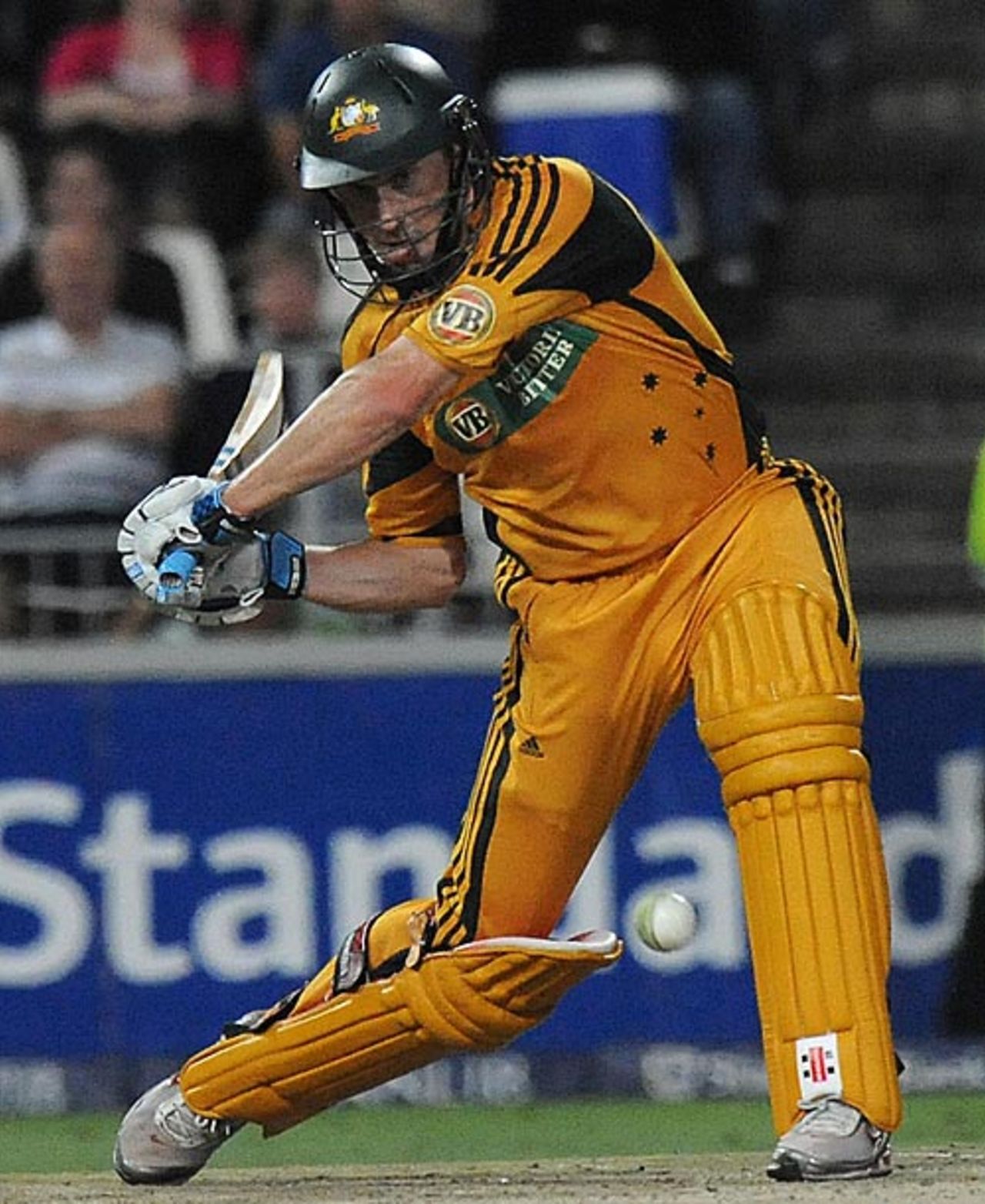 David Hussey in an aggressive mood, South Africa v Australia, 1st Twenty20 international, Johannesburg, March 27, 2009 