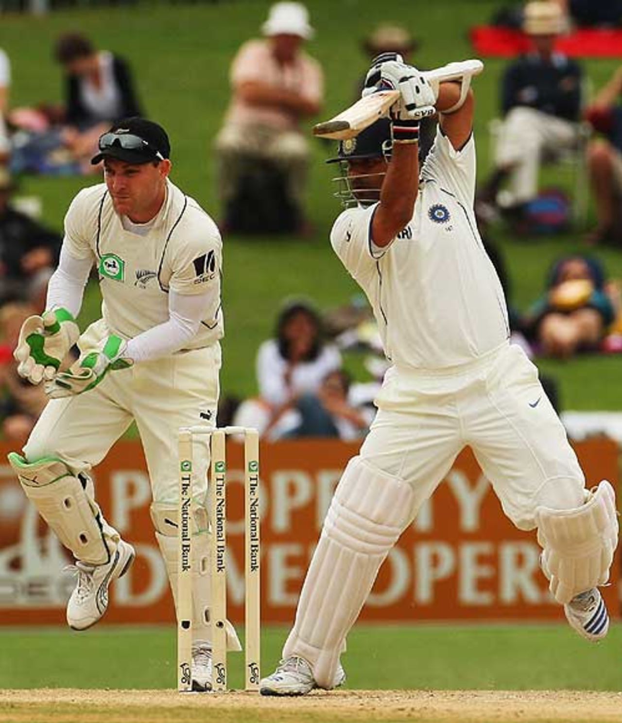Sachin Tendulkar scored 49, New Zealand v India, 2nd Test, Napier, 3rd day, March 28, 2009