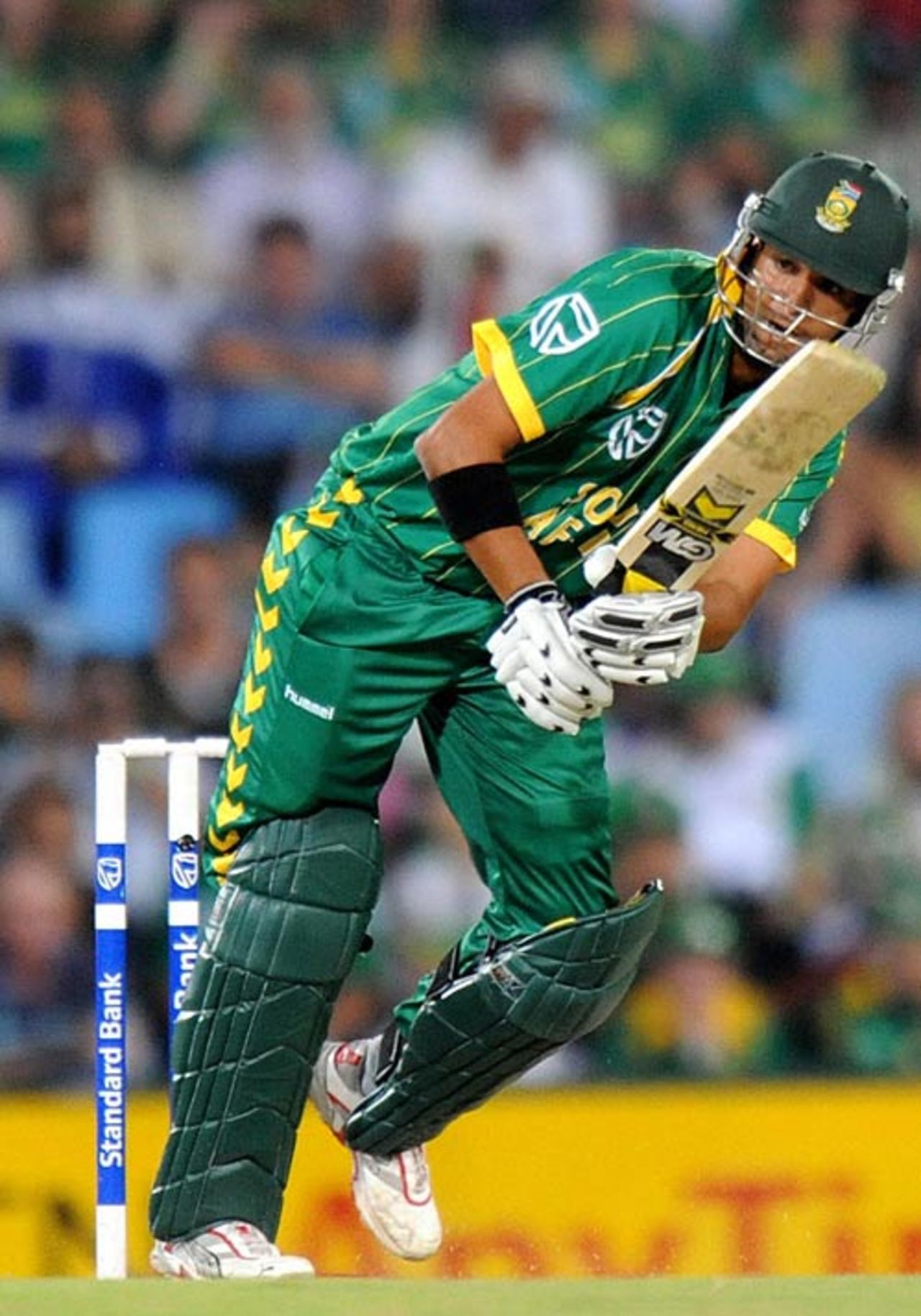 Robin Peterson works the ball to the leg side, South Africa v Australia, 2nd Twenty20, Centurion, March 29, 2009