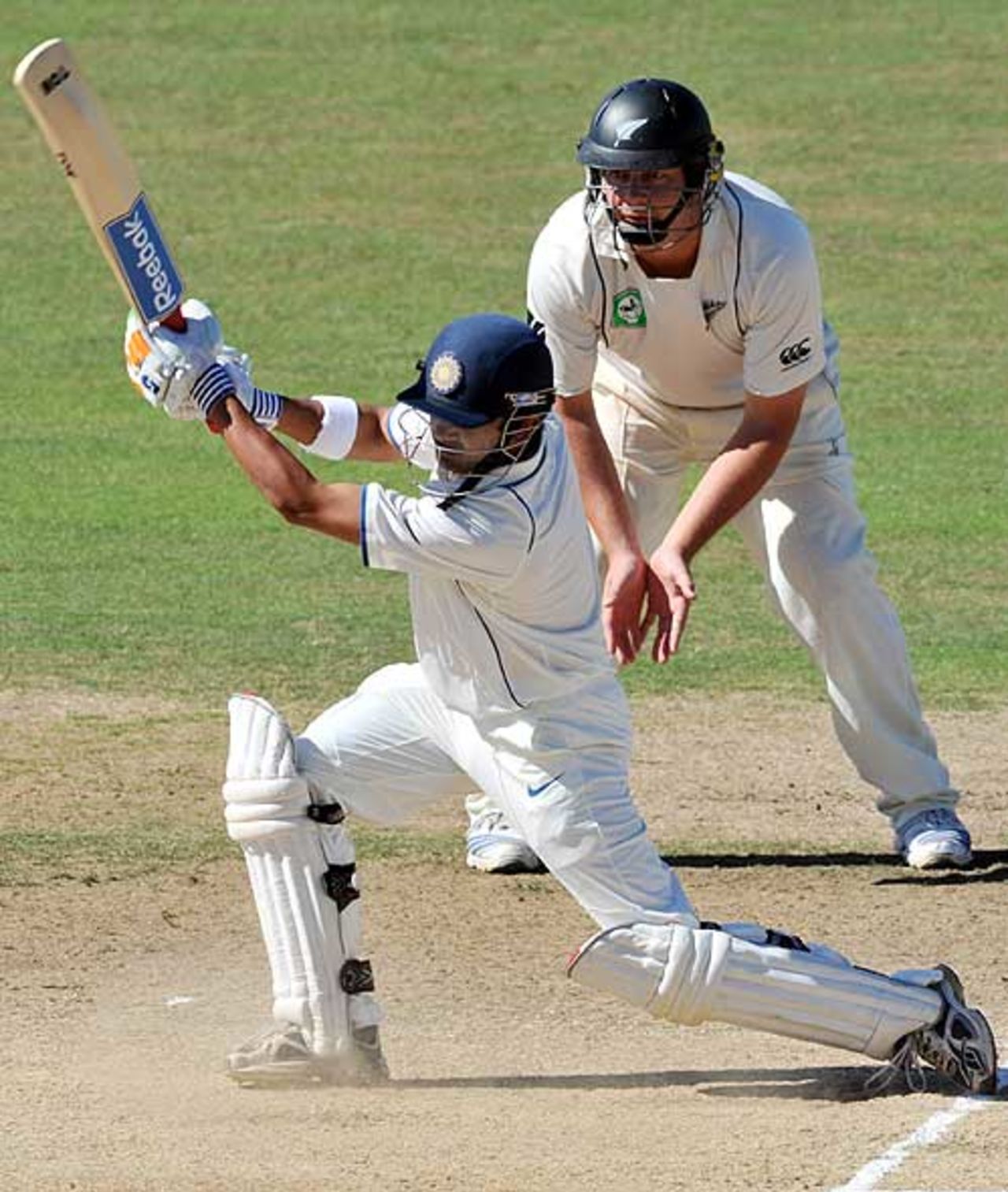Gautam Gambhir continued his monumental innings, New Zealand v India, 2nd Test, Napier, 5th day, March 30, 2009
