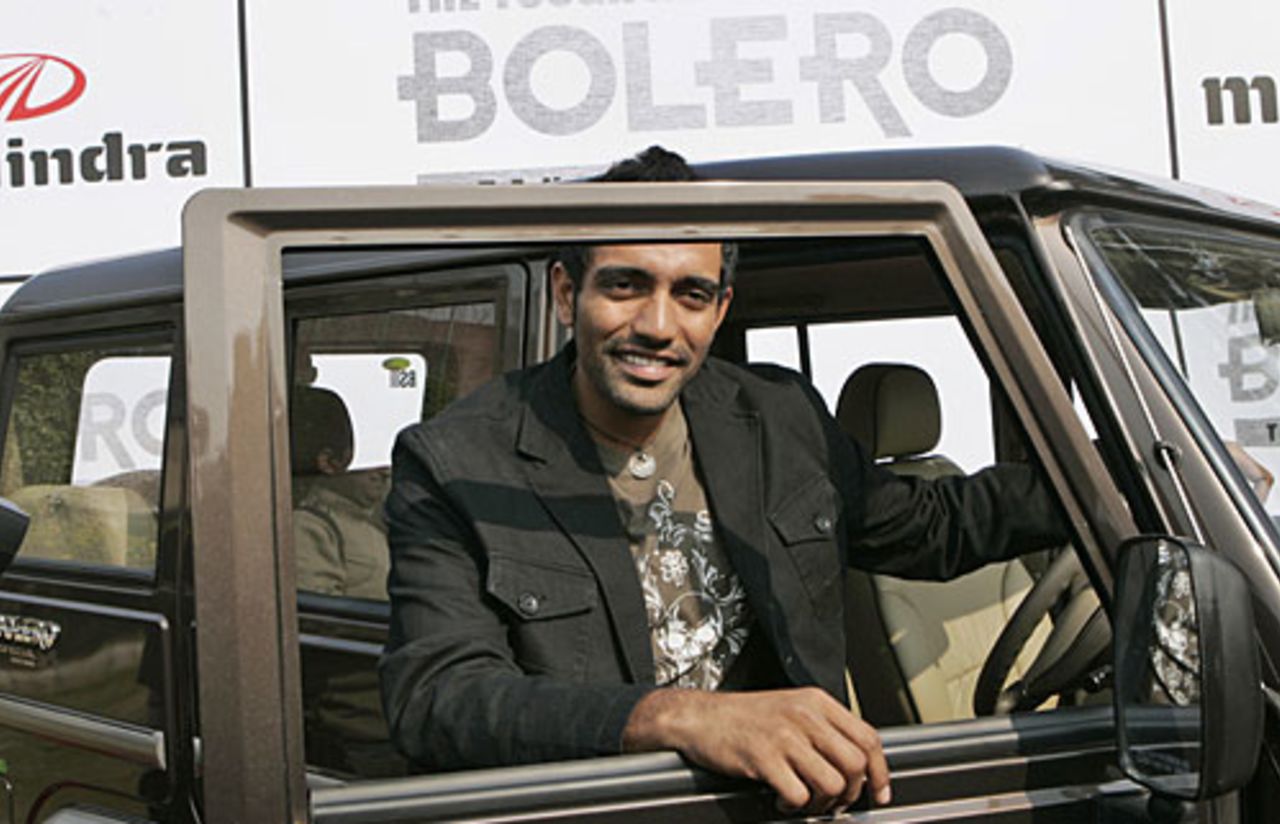 Robin Uthappa at a promotional event, Mumbai, January 3, 2008