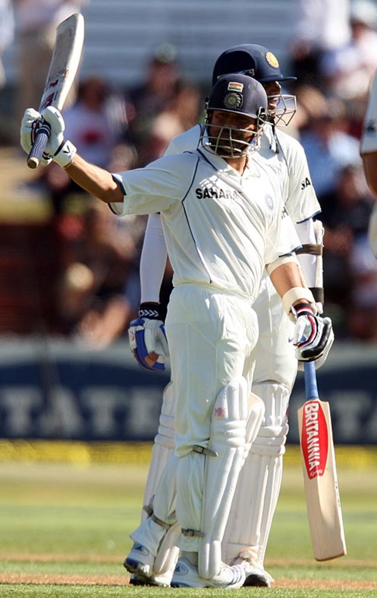 Sachin Tendulkar reaches his fifty, New Zealand v India, 3rd Test, Wellington, 1st day, April 3, 2009