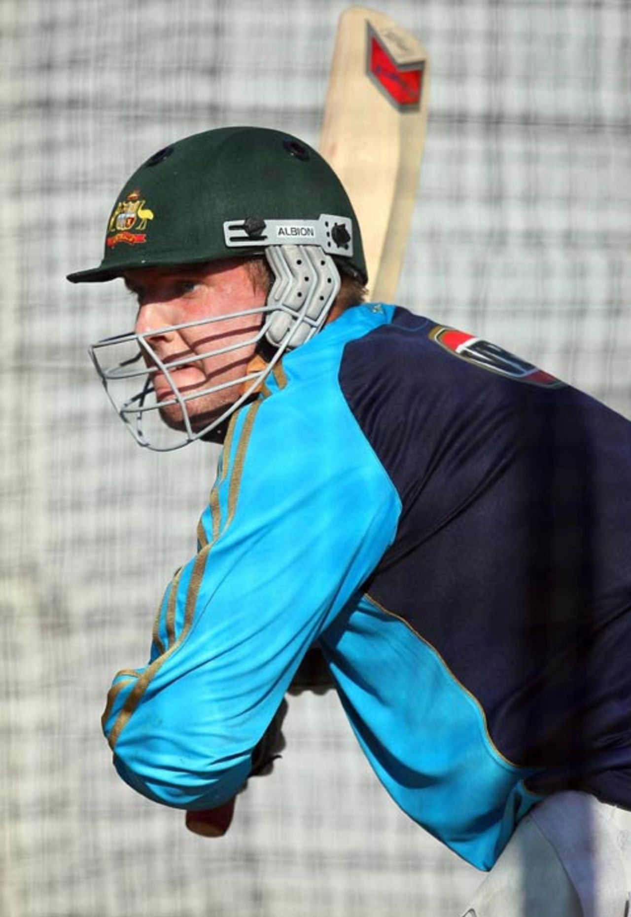 James Hopes bats in the nets, Durban, April 2, 2009