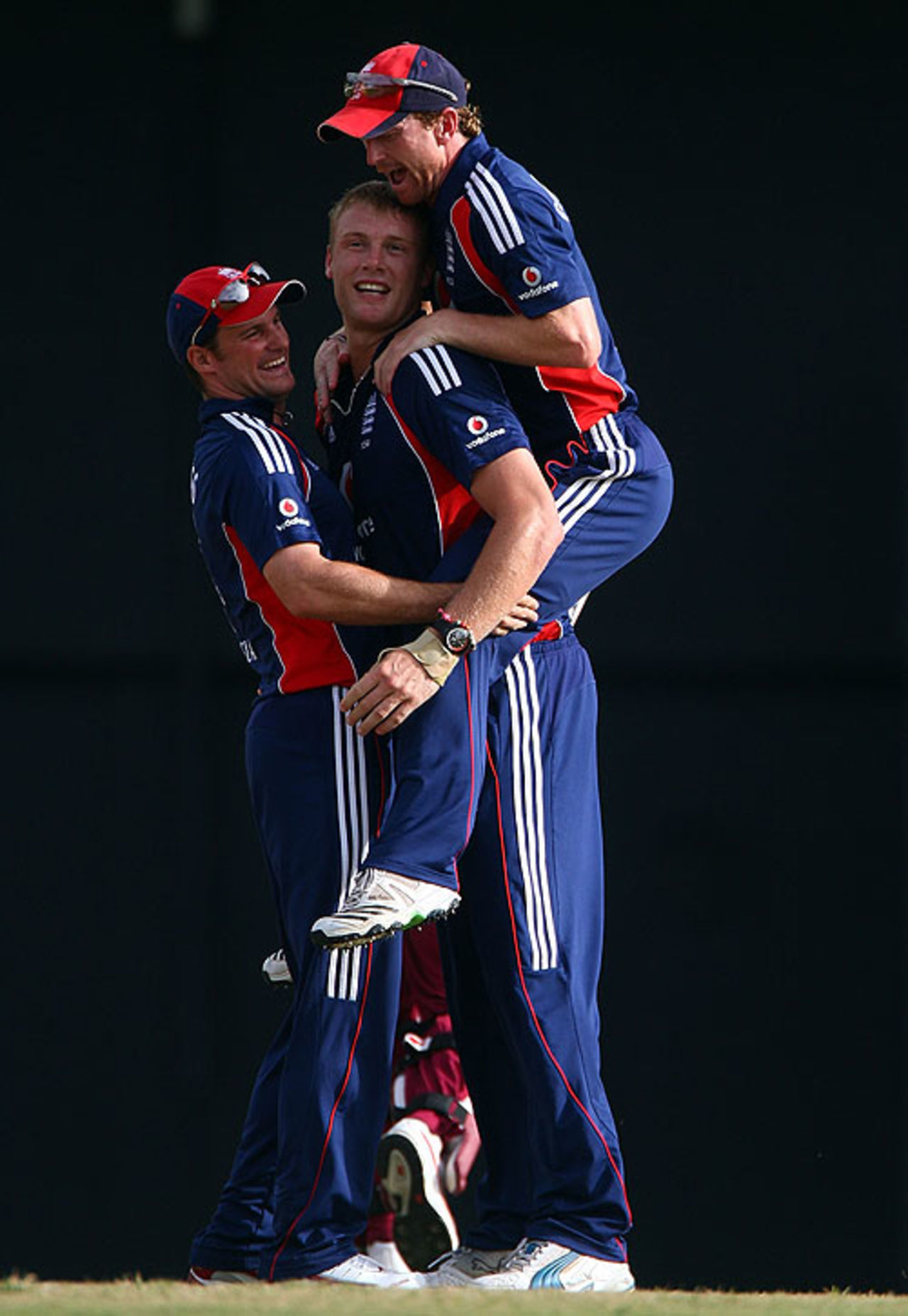 Andrew Flintoff claimed the first hat-trick of his international career to seal England's ODI series win in the Caribbean, West Indies v England, 5th ODI, St Lucia, April 3, 2009