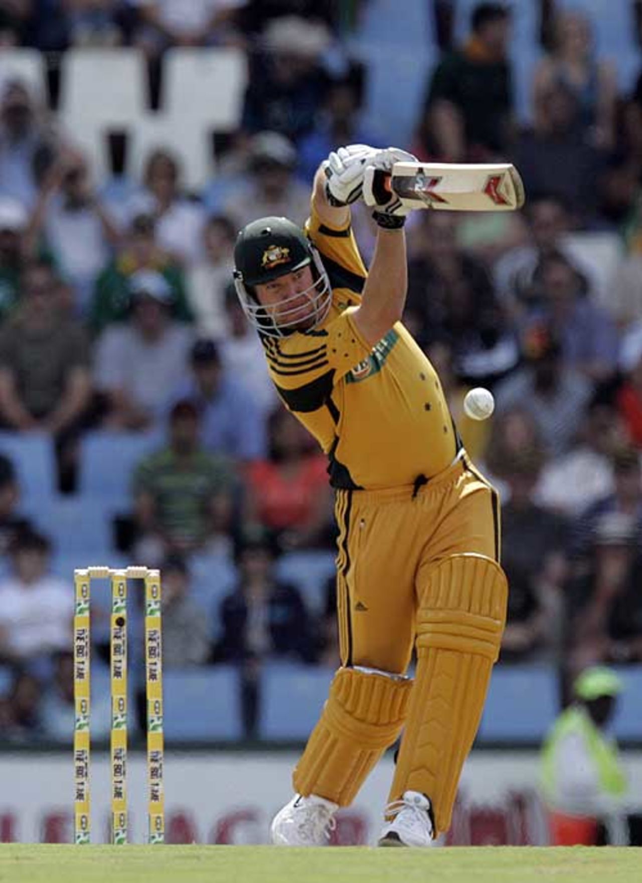 James Hopes drives for four, South Africa v Australia, 2nd ODI, Centurion, April 5, 2009