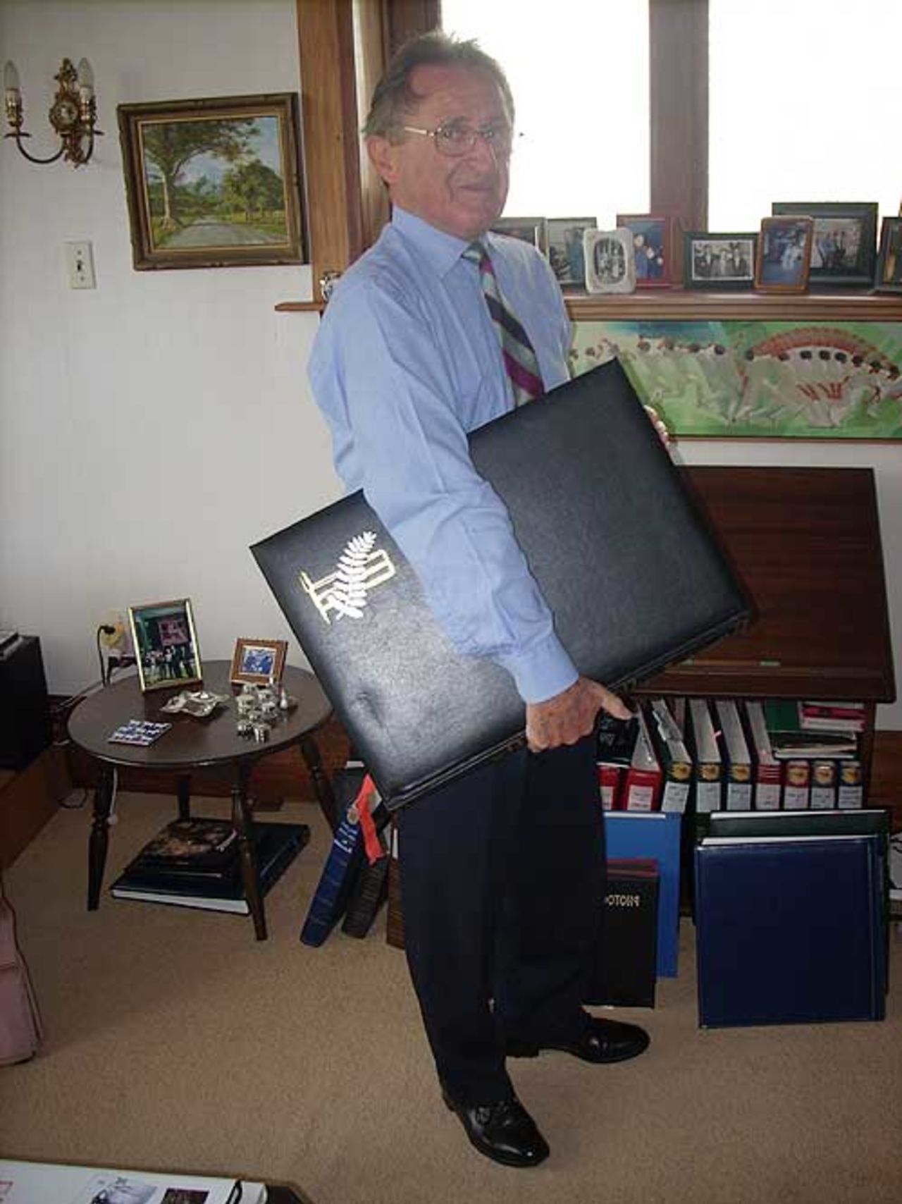 Don Neely and his 'monster', Napier, April 5, 2009