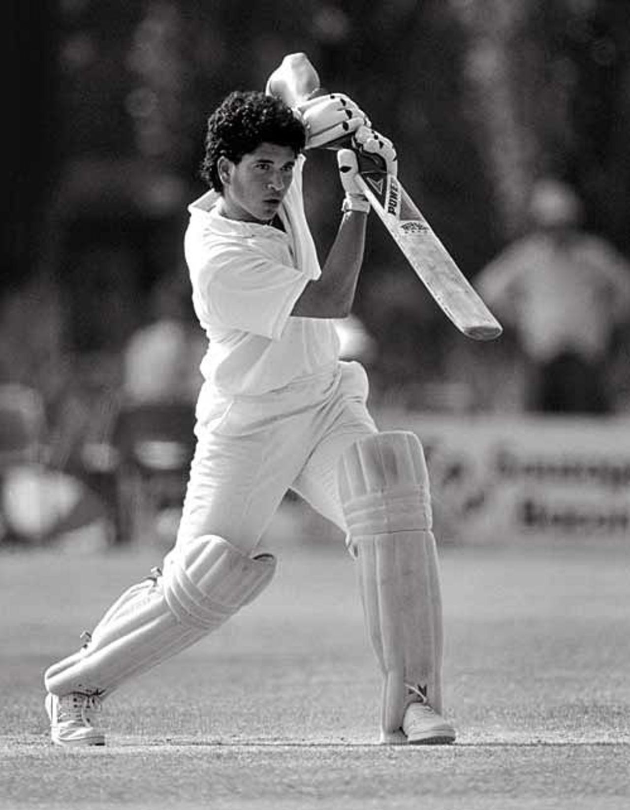 Sachin Tendulkar drives