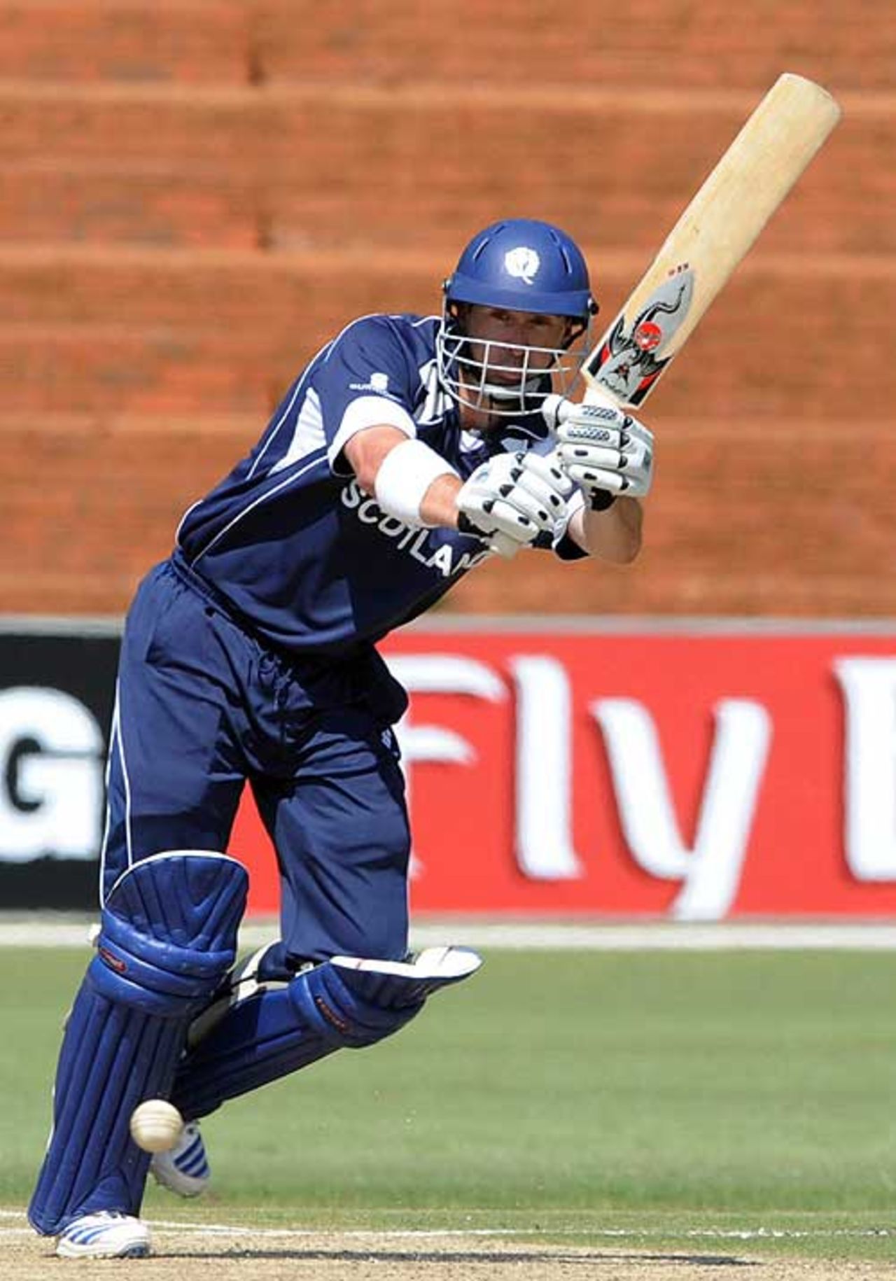 Gavin Hamilton clips during his innings of 51, Netherlands v Scotland, ICC World Cup Qualifiers, Super Eights, Johannesburg, April 11, 2009
