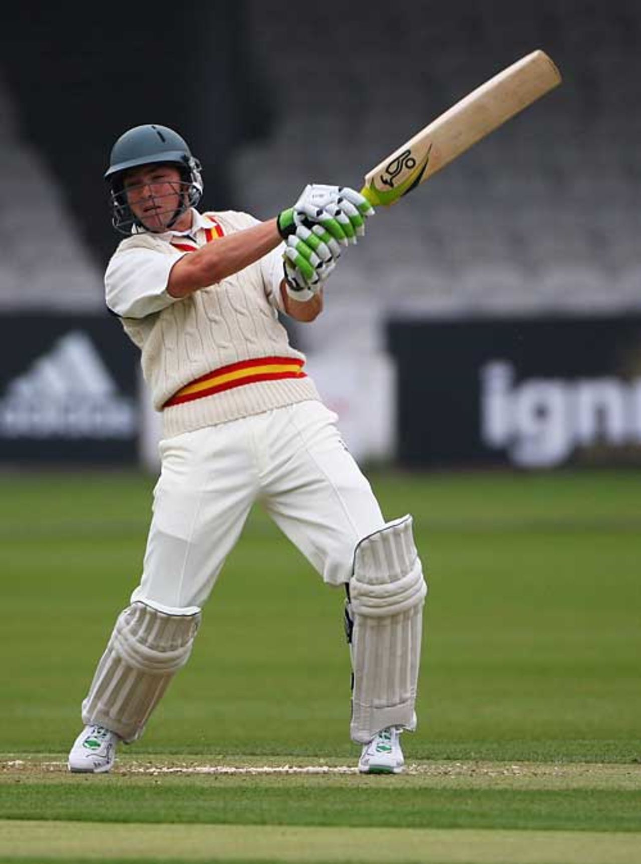 Stephen Moore collects a boundary during his 45, MCC v Durham, Lord's, April 12, 2009