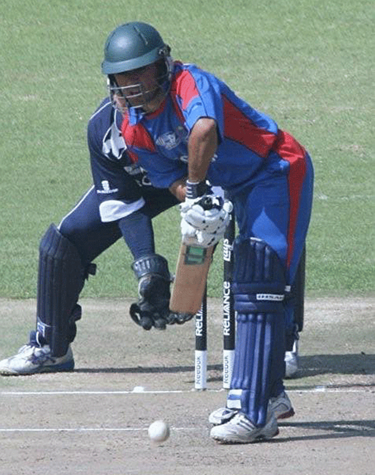 Karim Khan plays at one, Afghanistan v Scotland, ICC World Cup Qualifiers, Super Eights, Benoni, April 15, 2009