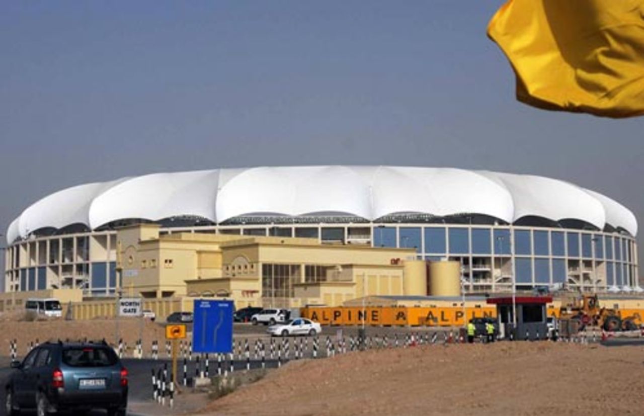 A view of the Dubai Sports City cricket stadium, Dubai, April 14, 2009