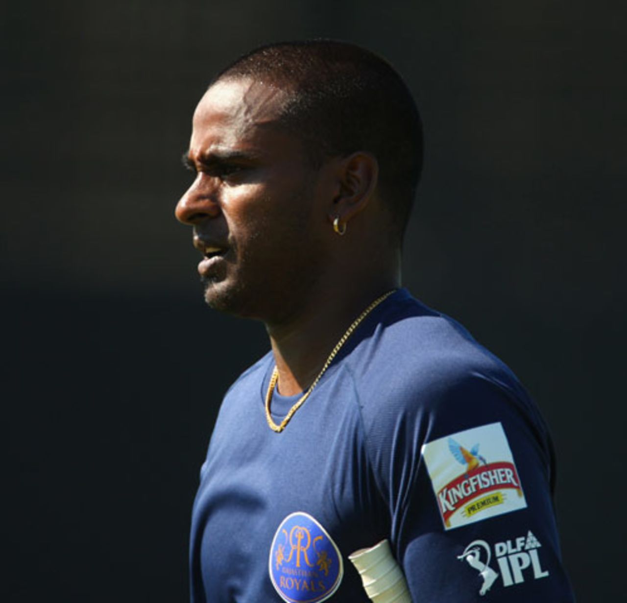 Dimitri Mascarenhas at a Rajasthan Royals training session, Cape Town, April 15, 2009