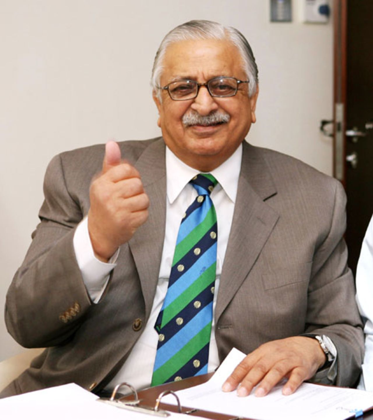 Ijaz Butt, the Pakistan board chairman, at the ICC executive meeting, Dubai, April 18, 2009