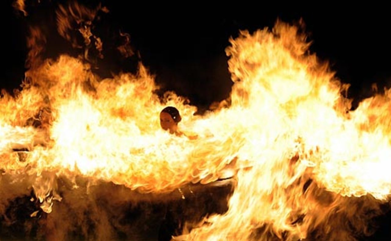Artists perform during the opening ceremony of the IPL, Cape Town, April 18, 2009