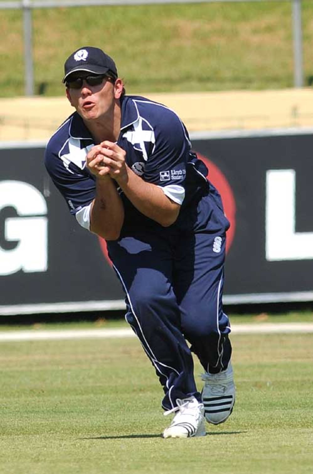 Gordon Drummond catches Mohammad Shenwari, Afghanistan v Scotland, 5th place play-off, Benoni, April 19, 2009