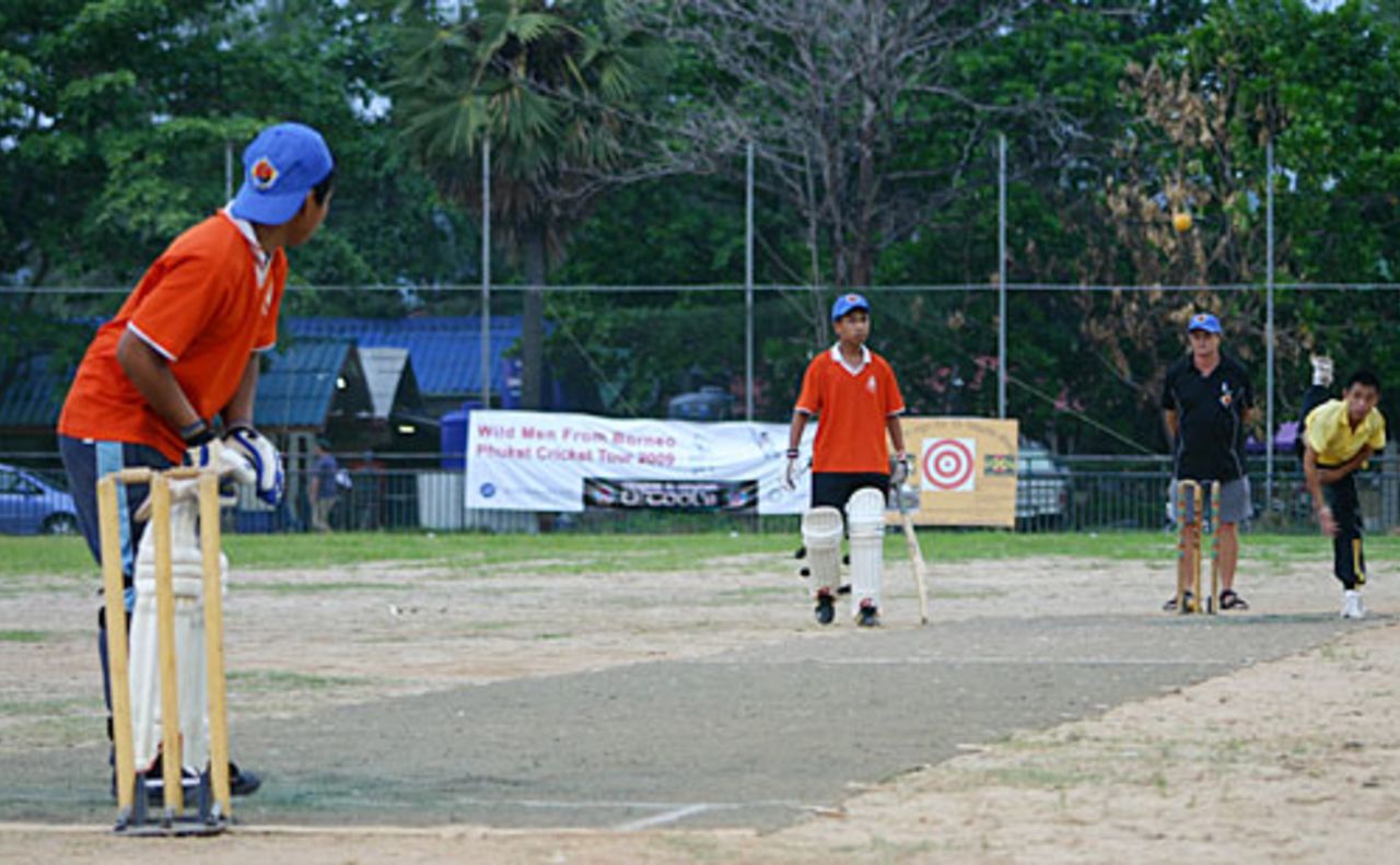 Youngsters from Cherng Talay school in an exhibition match during the Phukey Sixes, Thailand, April 18, 2009