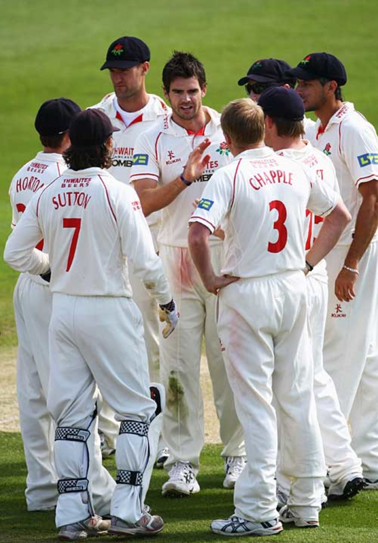 James Anderson took six wickets in Sussex's first innings, Sussex v Lancashire, County Championship Division One, Hove, April 22, 2009