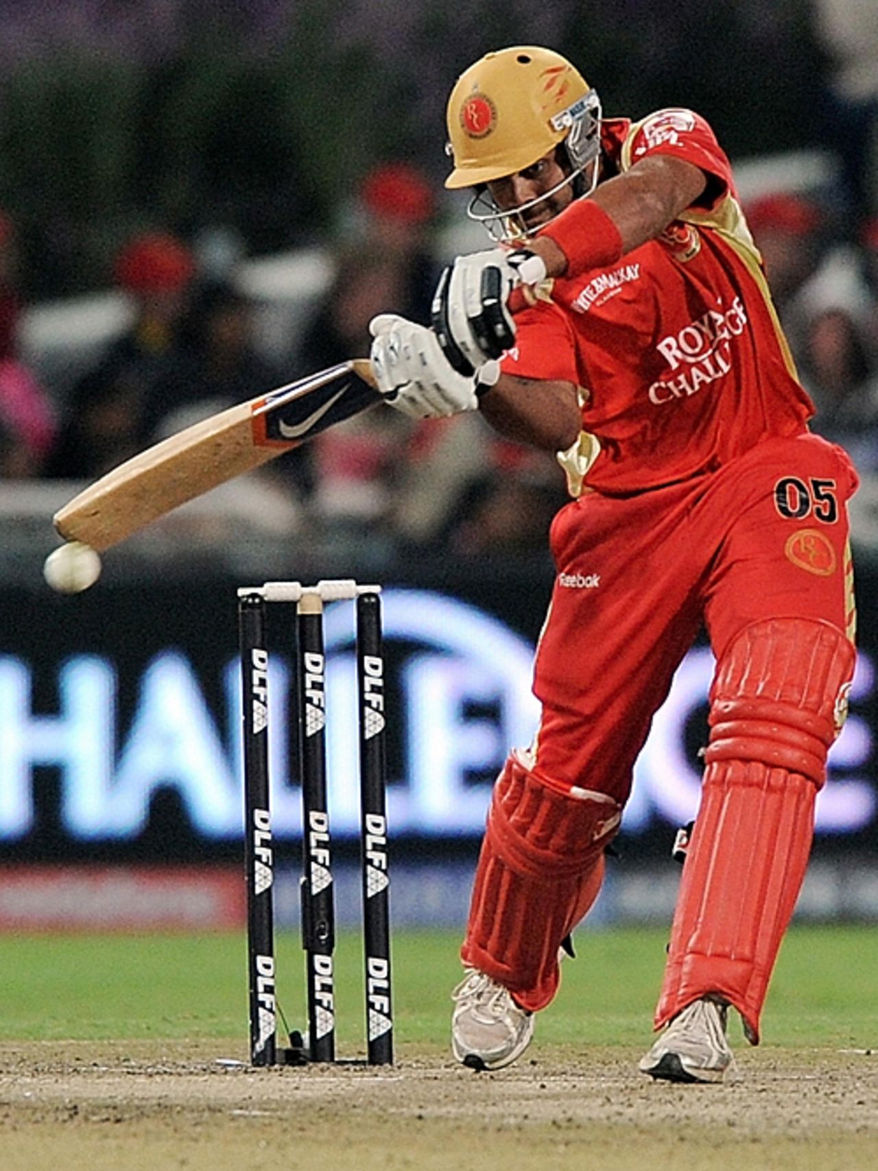 Virat Kohli punches it through the off side, Bangalore Royal Challengers v Deccan Chargers, IPL, 8th game, Cape Town, April 22, 2009