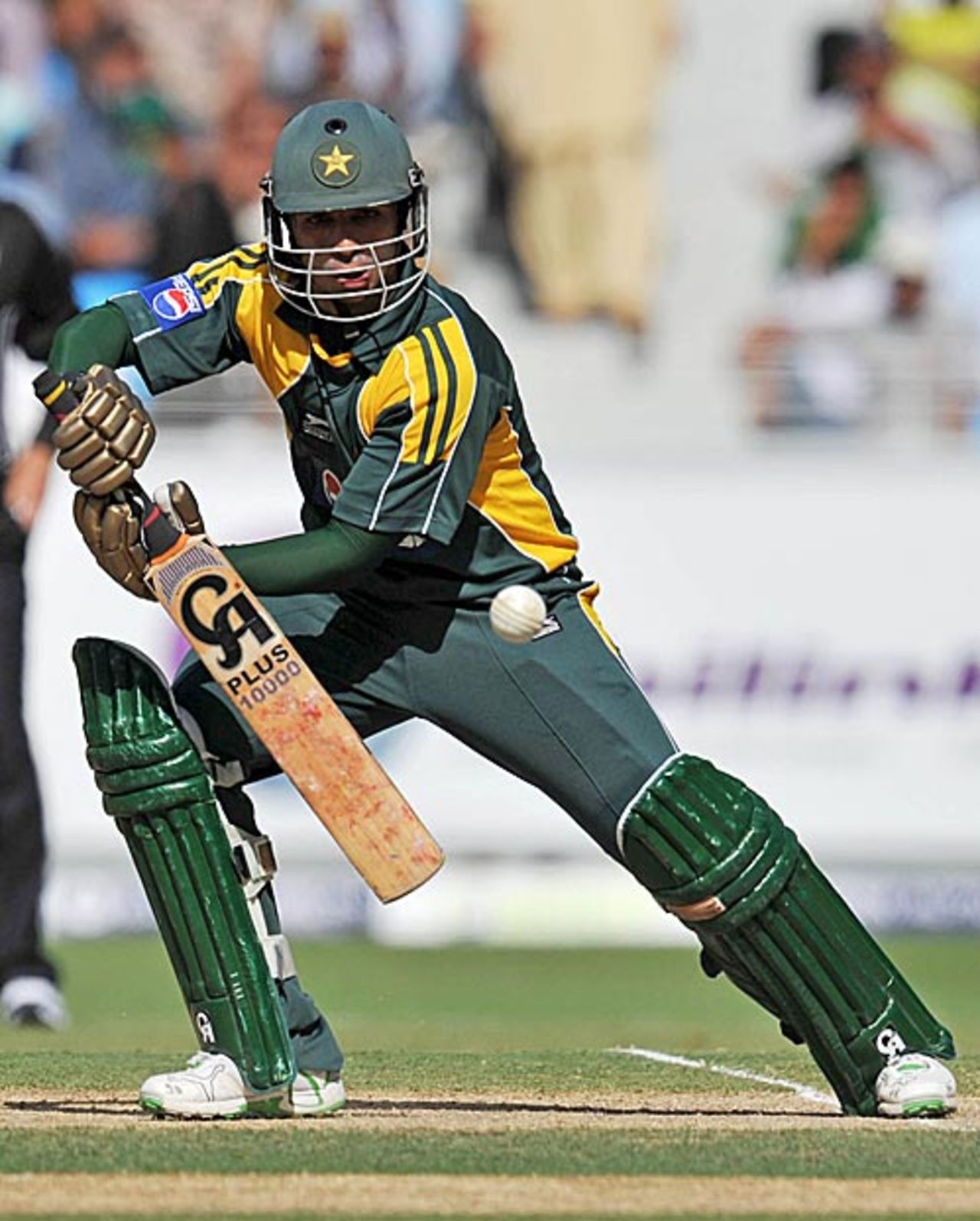 Salman Butt steers one through the off side, Pakistan v Australia, 2nd ODI, Dubai, April 24, 2009