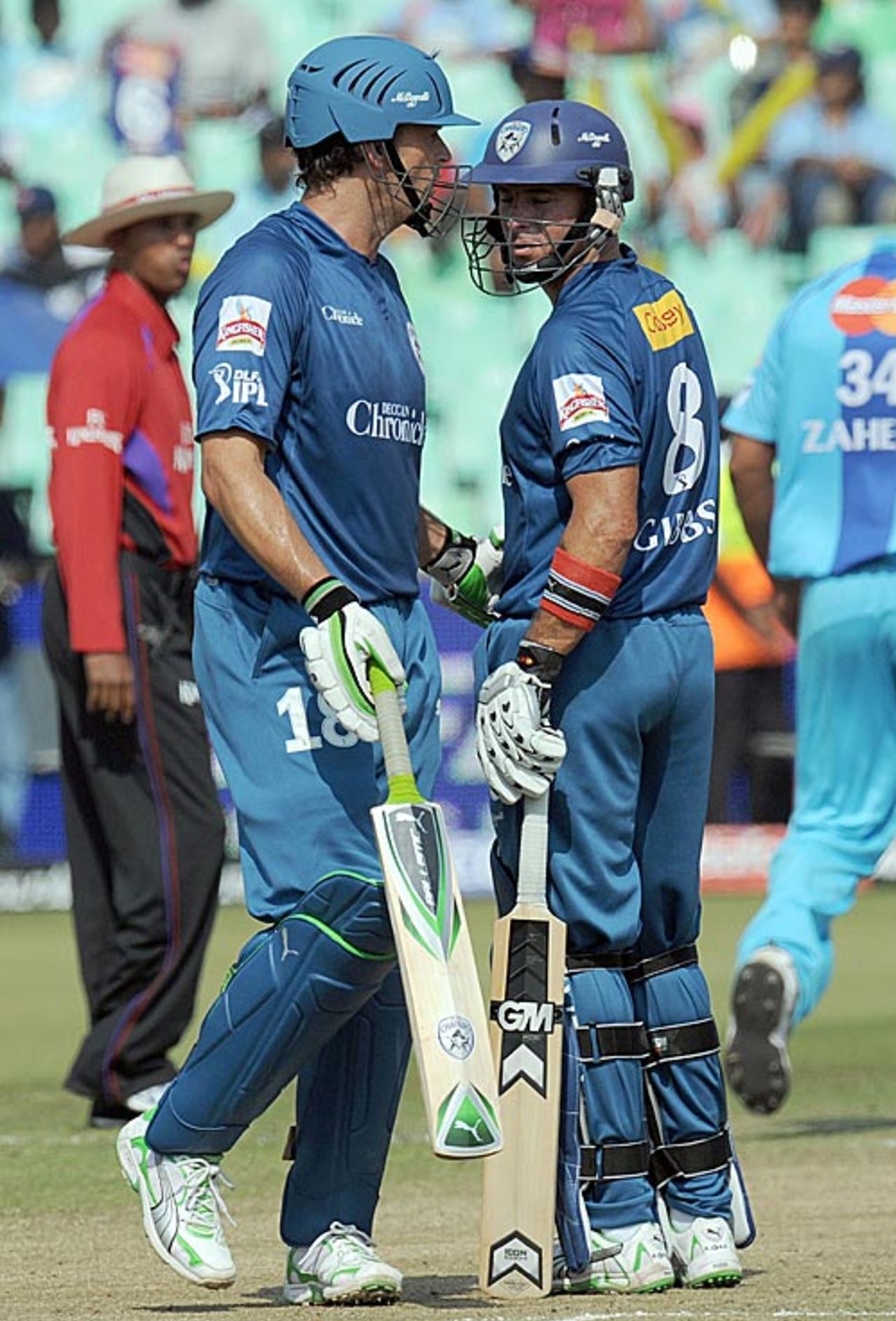 Adam Gilchrist and Herschelle Gibbs added 63 in quick time, Deccan Chargers v Mumbai Indians, IPL, 12th Match, Durban, April 25, 2009
